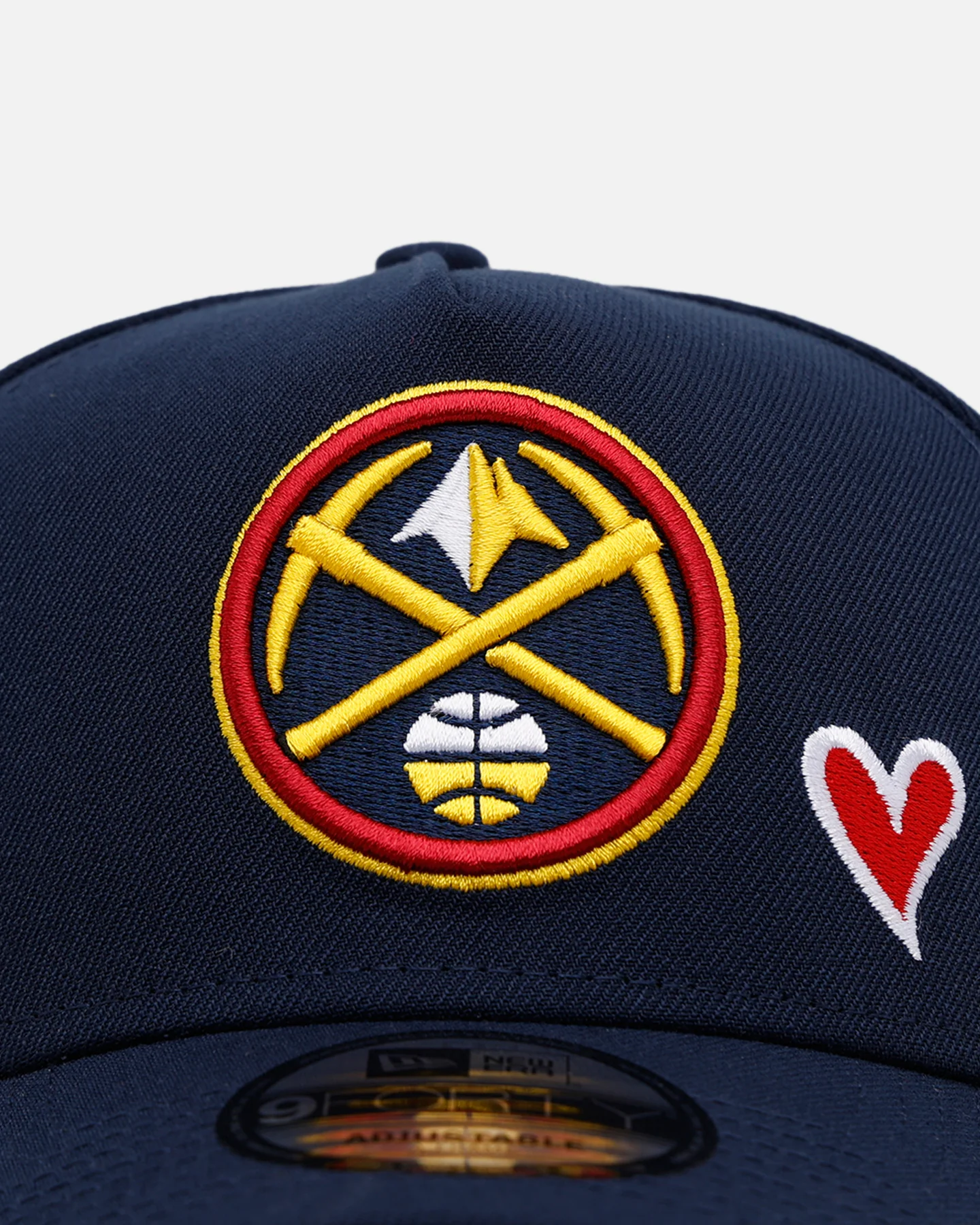 New Era Denver Nuggets 'Team Color Hearts' 9FORTY A-Frame Snapback Official Team Color - Image 5