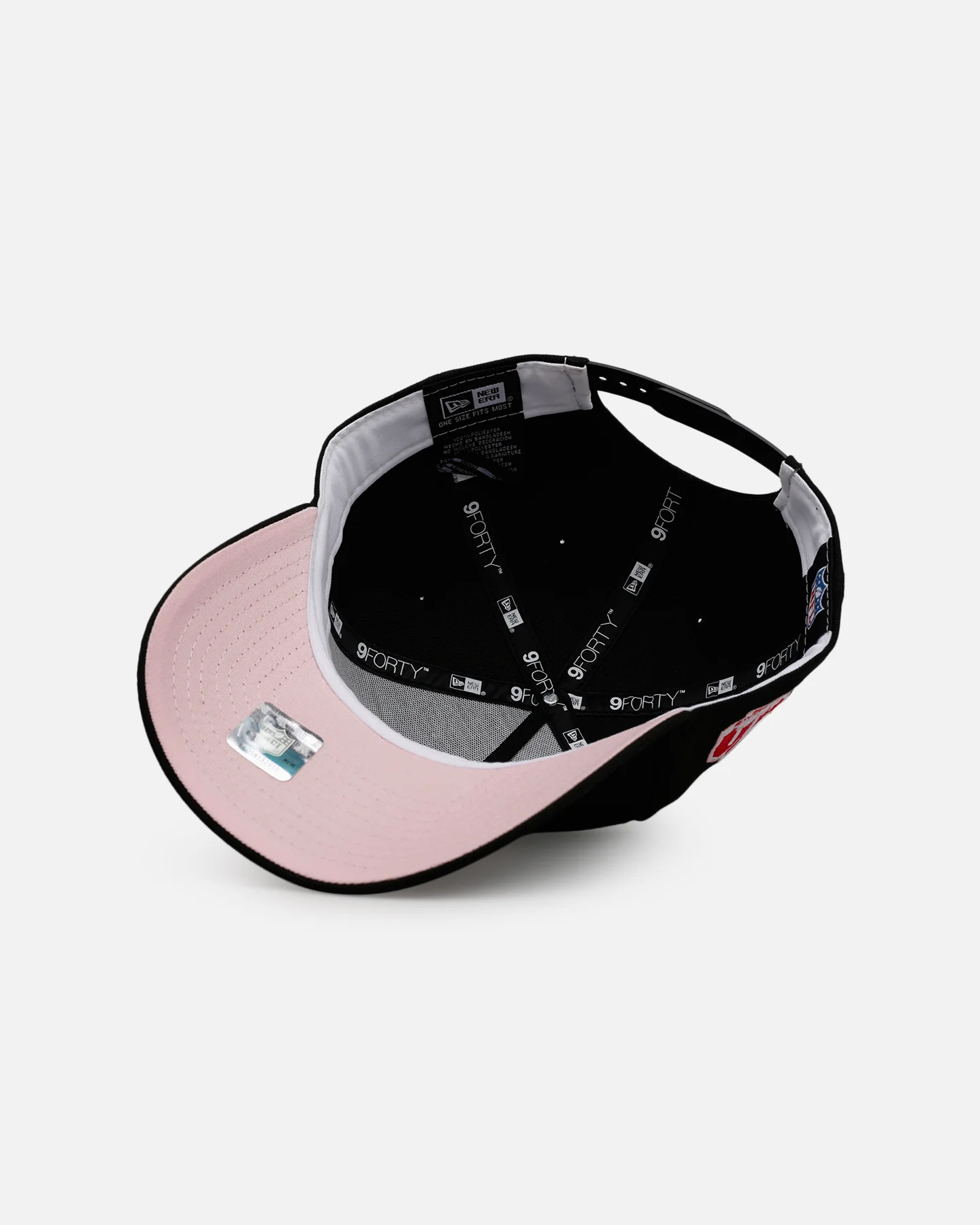 New Era Detroit Lions 'Black And Pink' 9FORTY A-Frame Snapback Black/Pink - Image 6