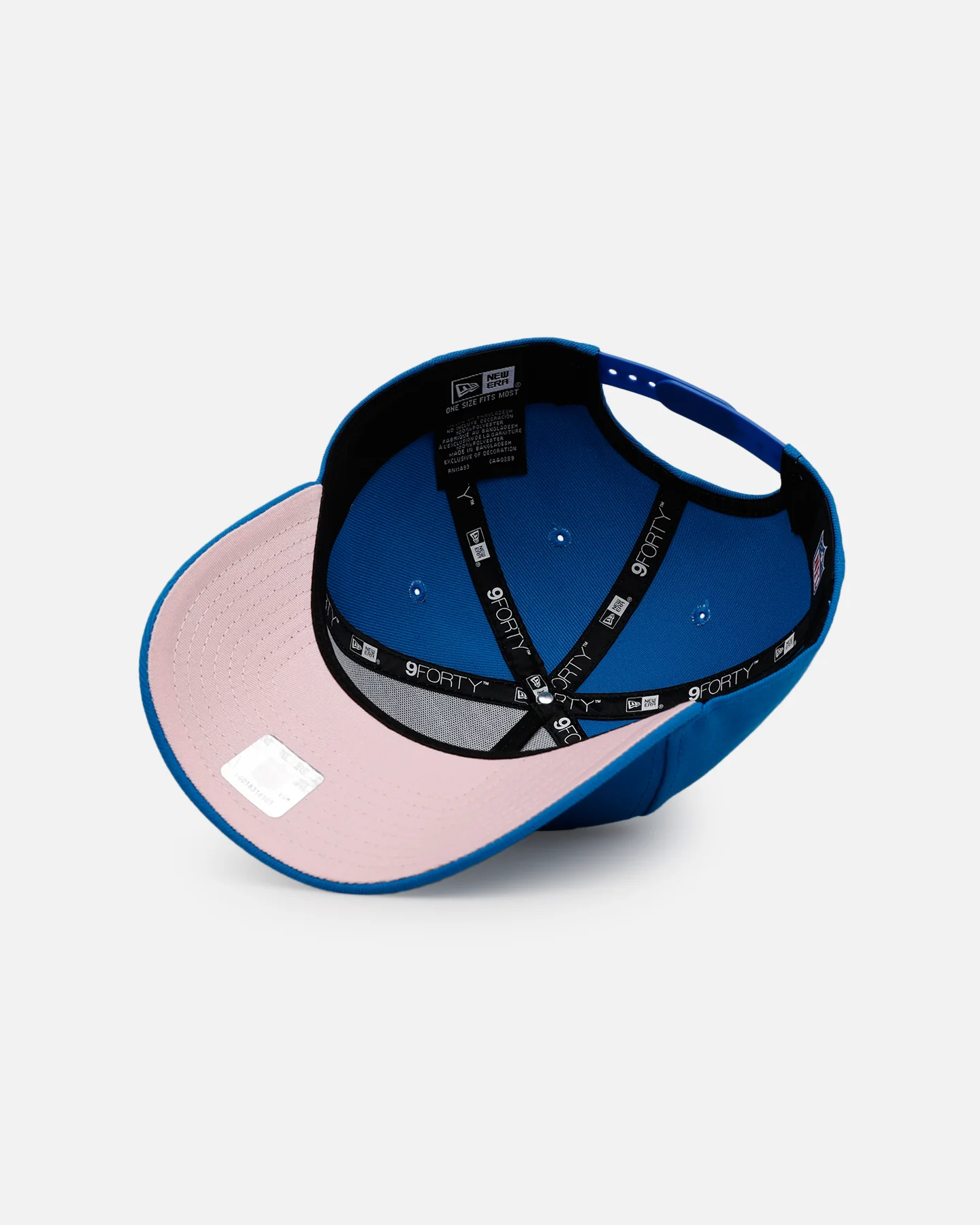 New Era Detroit Lions 'Cherry Blossoms' 9FORTY A-Frame Snapback Official Team Color - Image 6