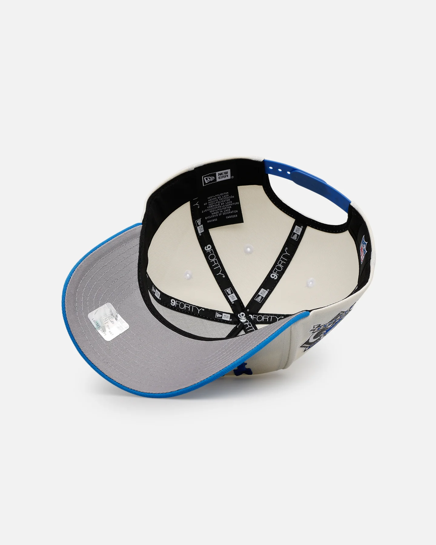 New Era Detroit Lions 'Chrome Metallic Wordmark' 9FORTY A-Frame Snapback Chrome - Image 6