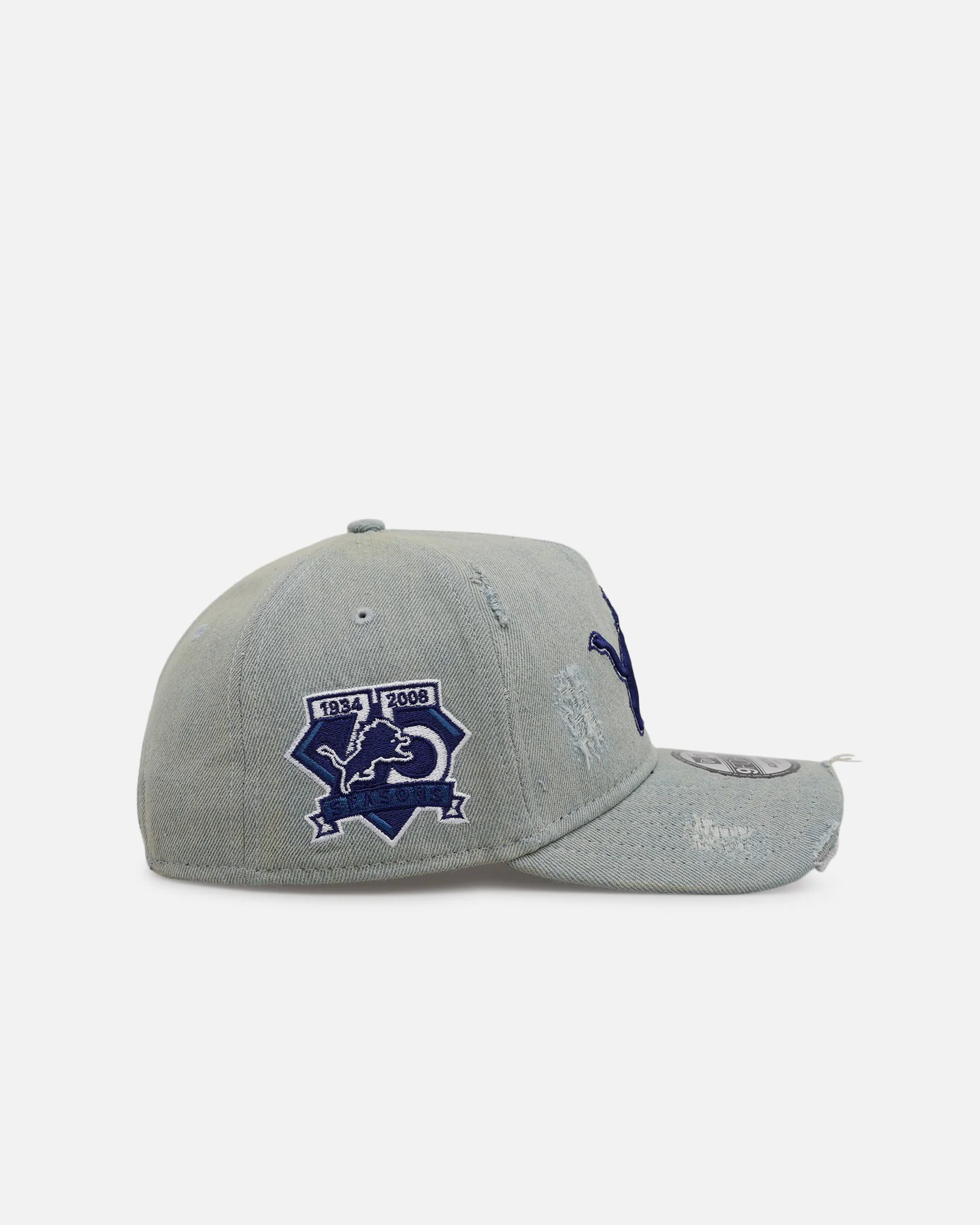 New Era Detroit Lions 'Denim' 9FORTY A-Frame Snapback Light Wash Denim - Image 3