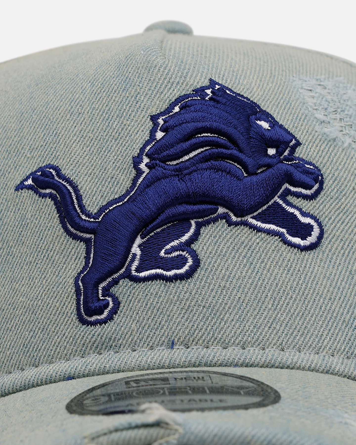 New Era Detroit Lions 'Denim' 9FORTY A-Frame Snapback Light Wash Denim - Image 5