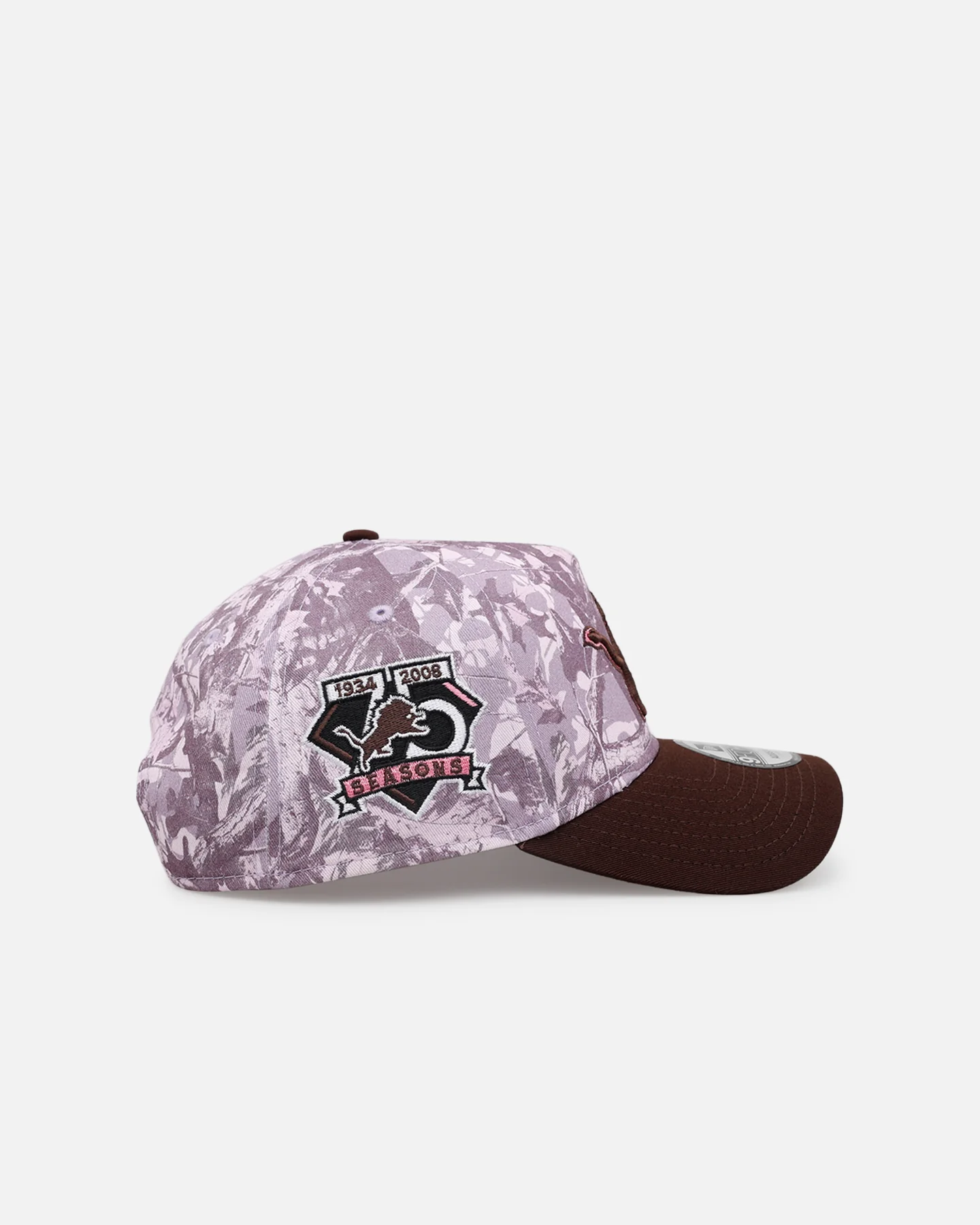 New Era Detroit Lions 'Pink Tree Camo' 9FORTY A-Frame Snapback Pink - Image 3