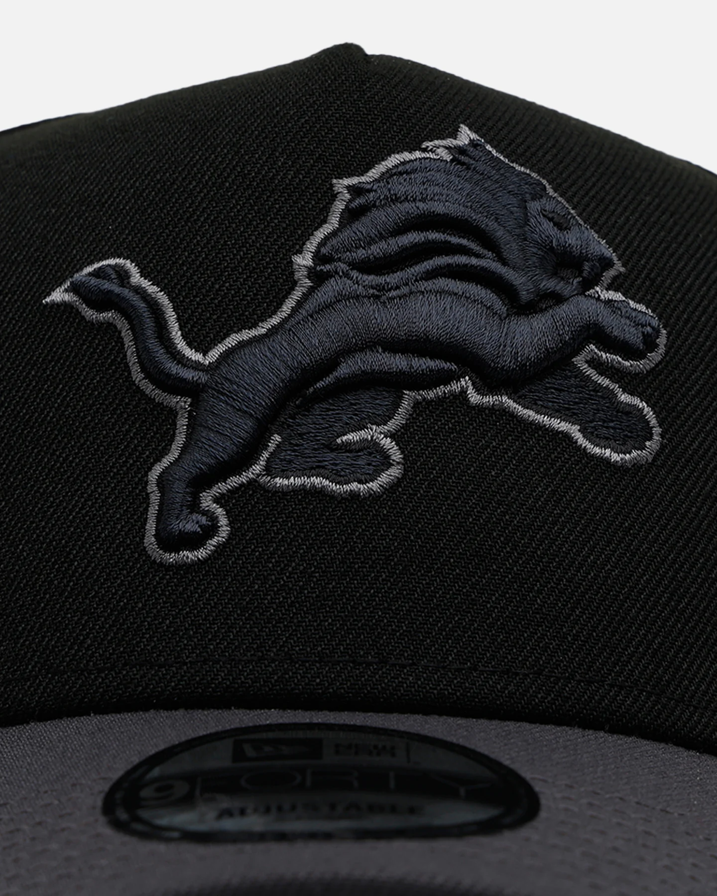 New Era Detroit Lions 'Stealth' 9FORTY A-Frame Snapback Black/Charcoal - Image 5