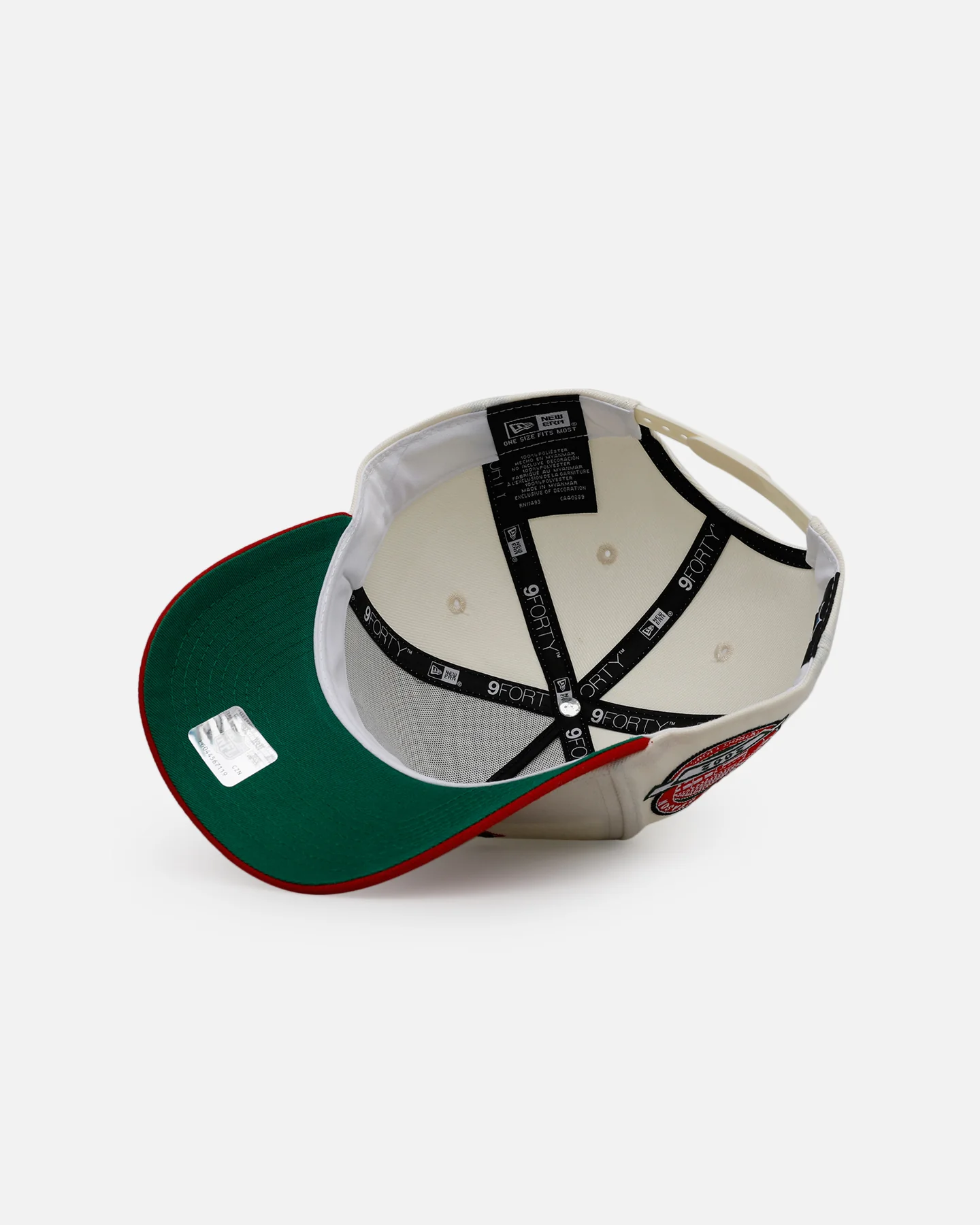 New Era Detroit Lions 'Strawberry' 9FORTY A-Frame Snapback Chrome/Red - Image 6