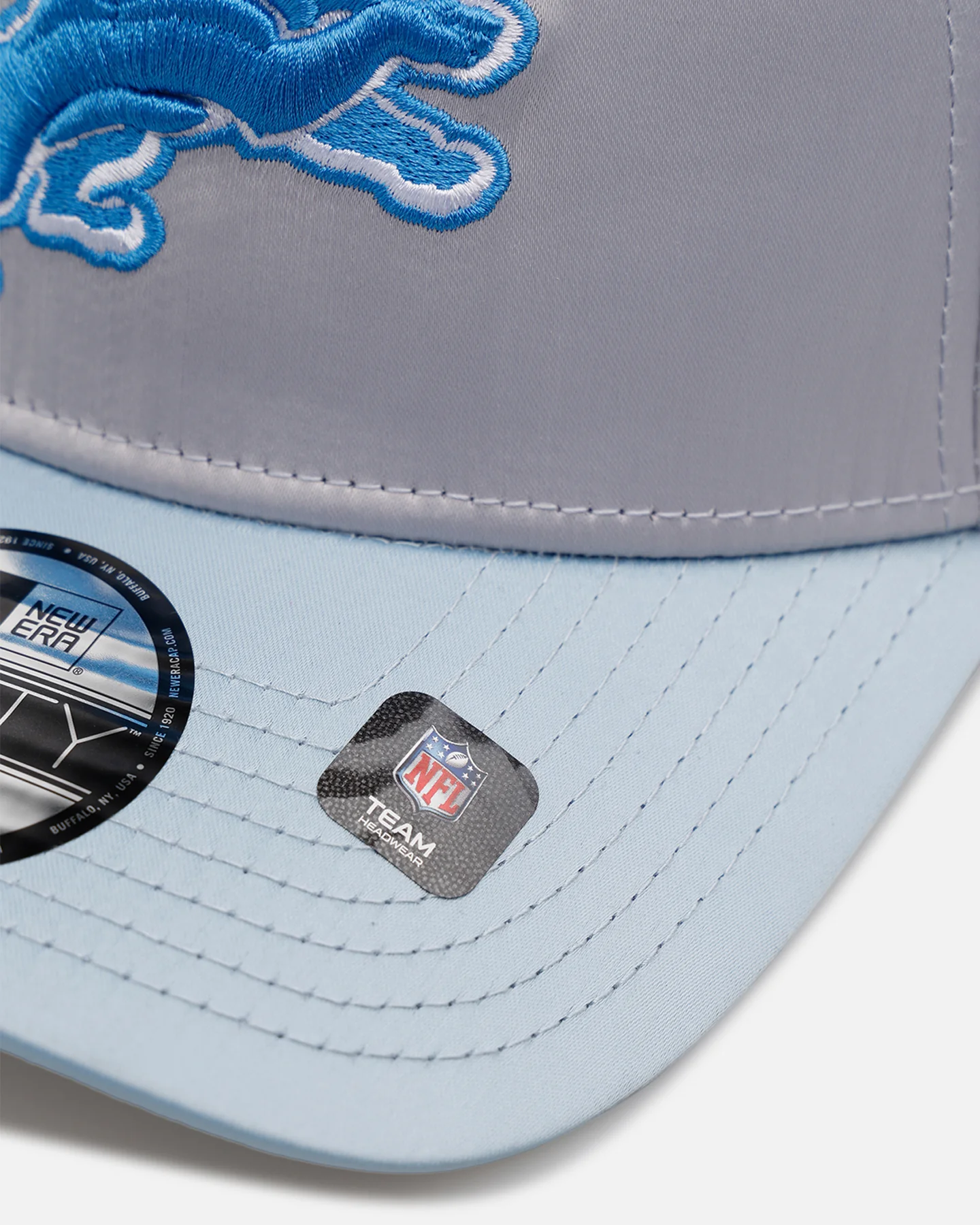 New Era Detroit Lions 'Team Color Satin' 9FORTY A-Frame Snapback Official Team Color - Image 2