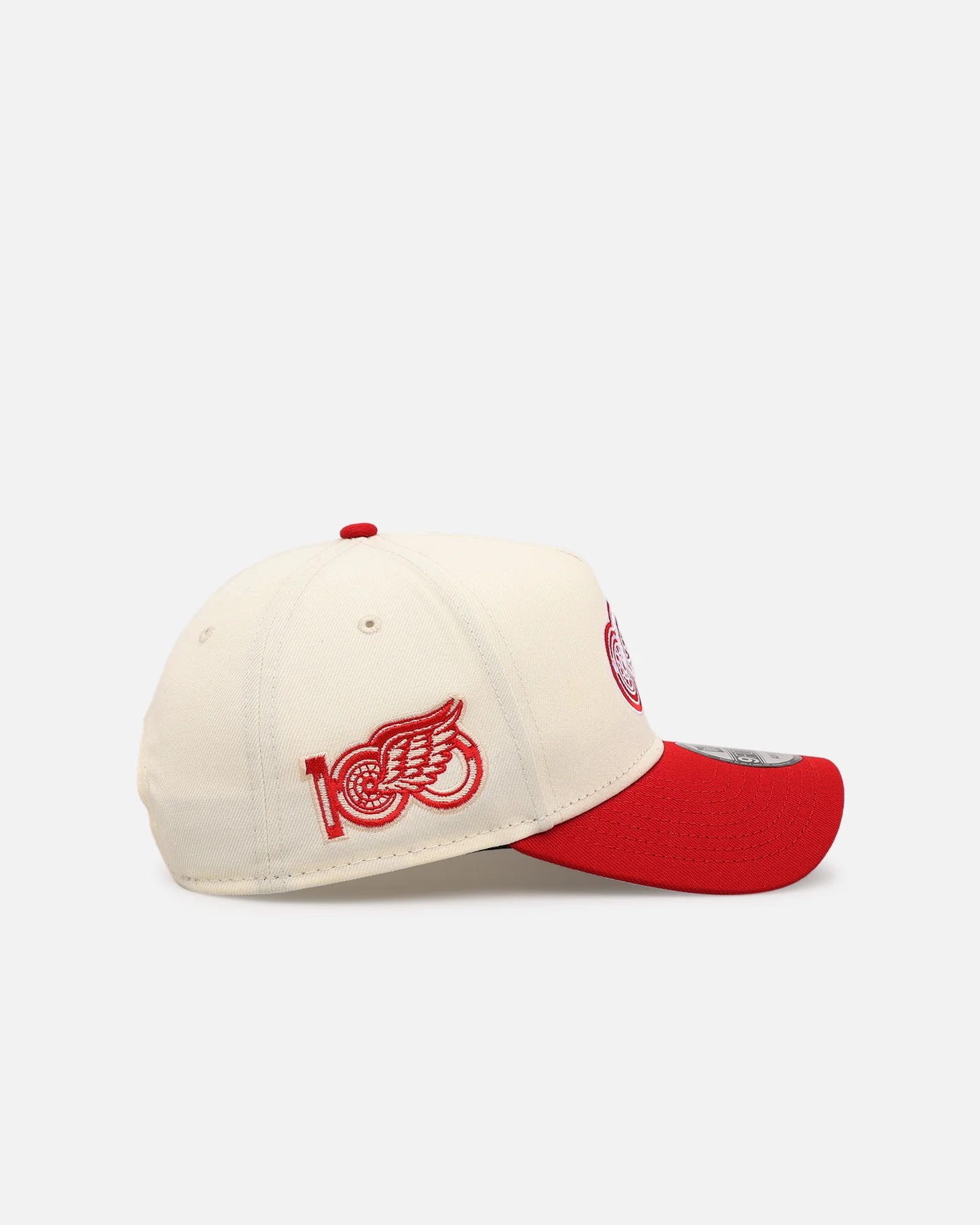 New Era Detroit Red Wings 'Team Color Visor' 9FORTY A-Frame Snapback Chrome/Official Team Color - Image 3