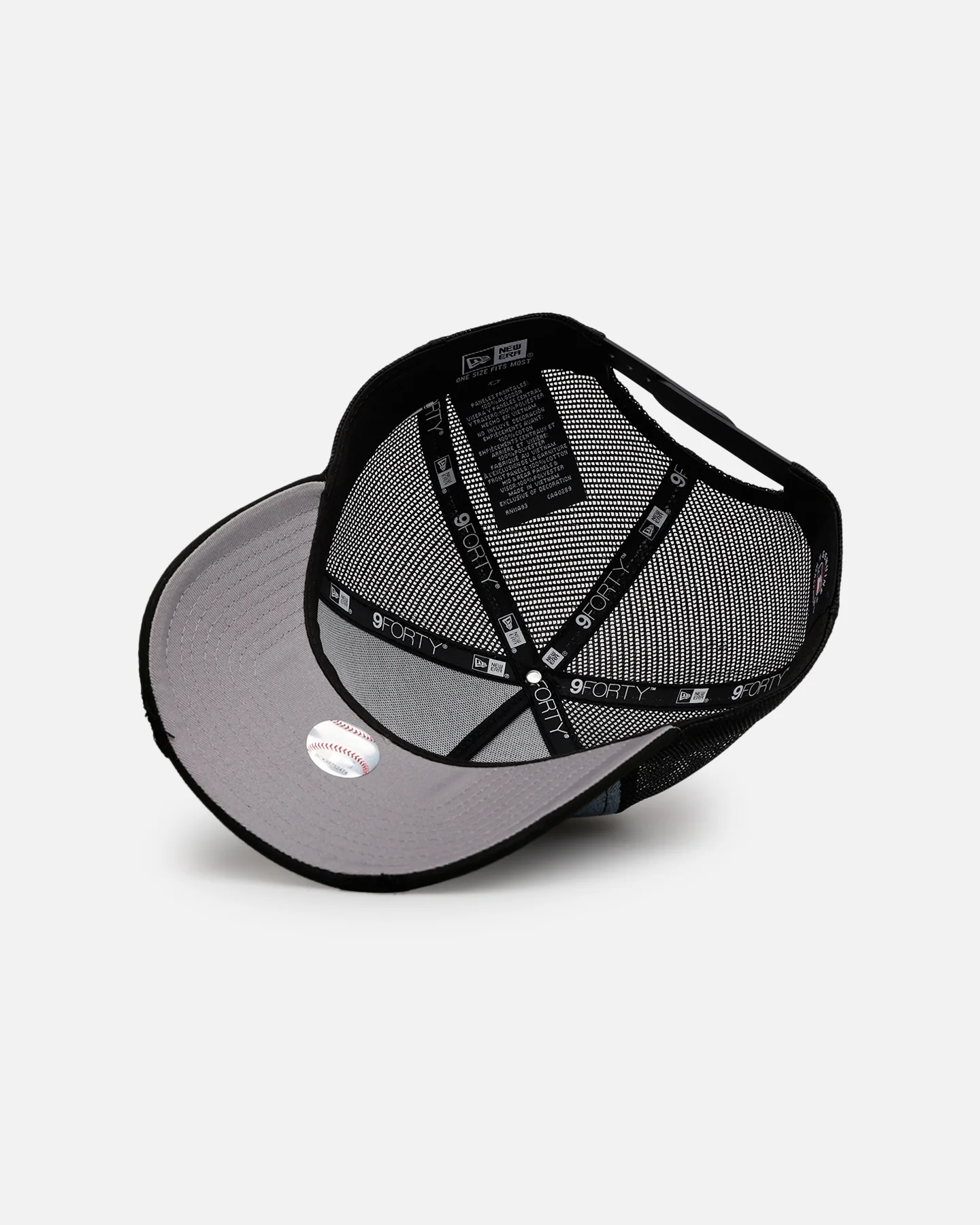 New Era Detroit Tigers 'Bleach' 9FORTY A-Frame Trucker Snapback Denim - Image 6