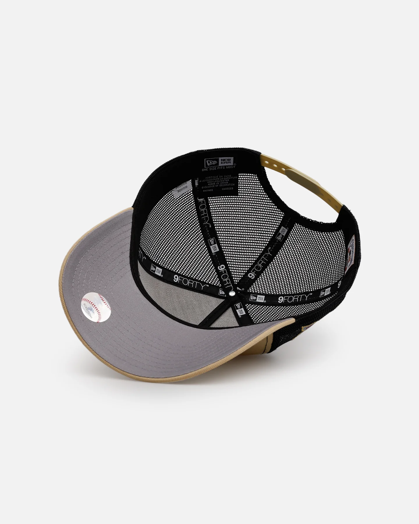 New Era Detroit Tigers 'Vintage Truckers' 9FORTTY A-Frame Trucker Snapback Vegas Gold - Image 6