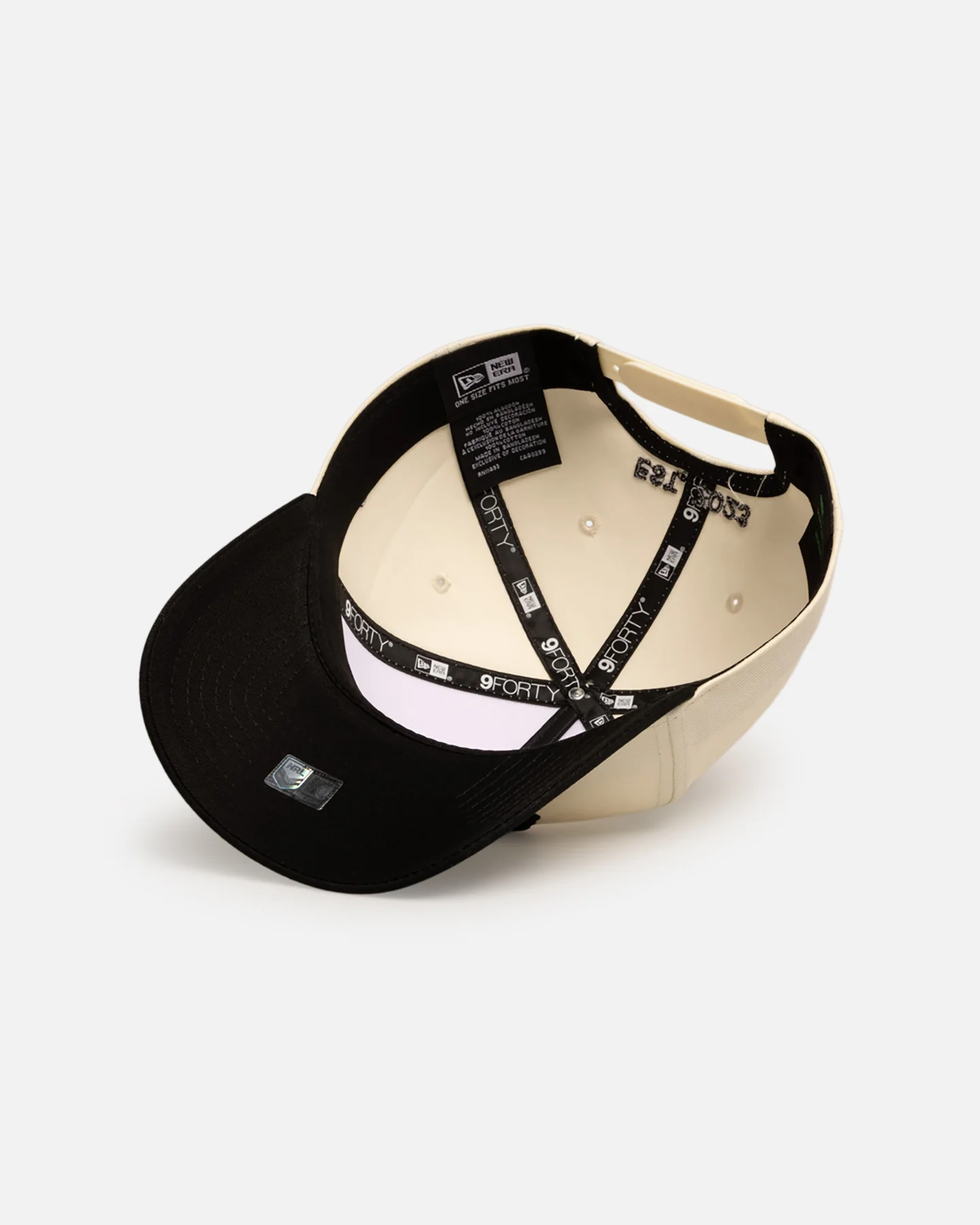 New Era Dolphins 'Chrome Black' 9FORTY A-Frame Snapback White/Black - Image 6