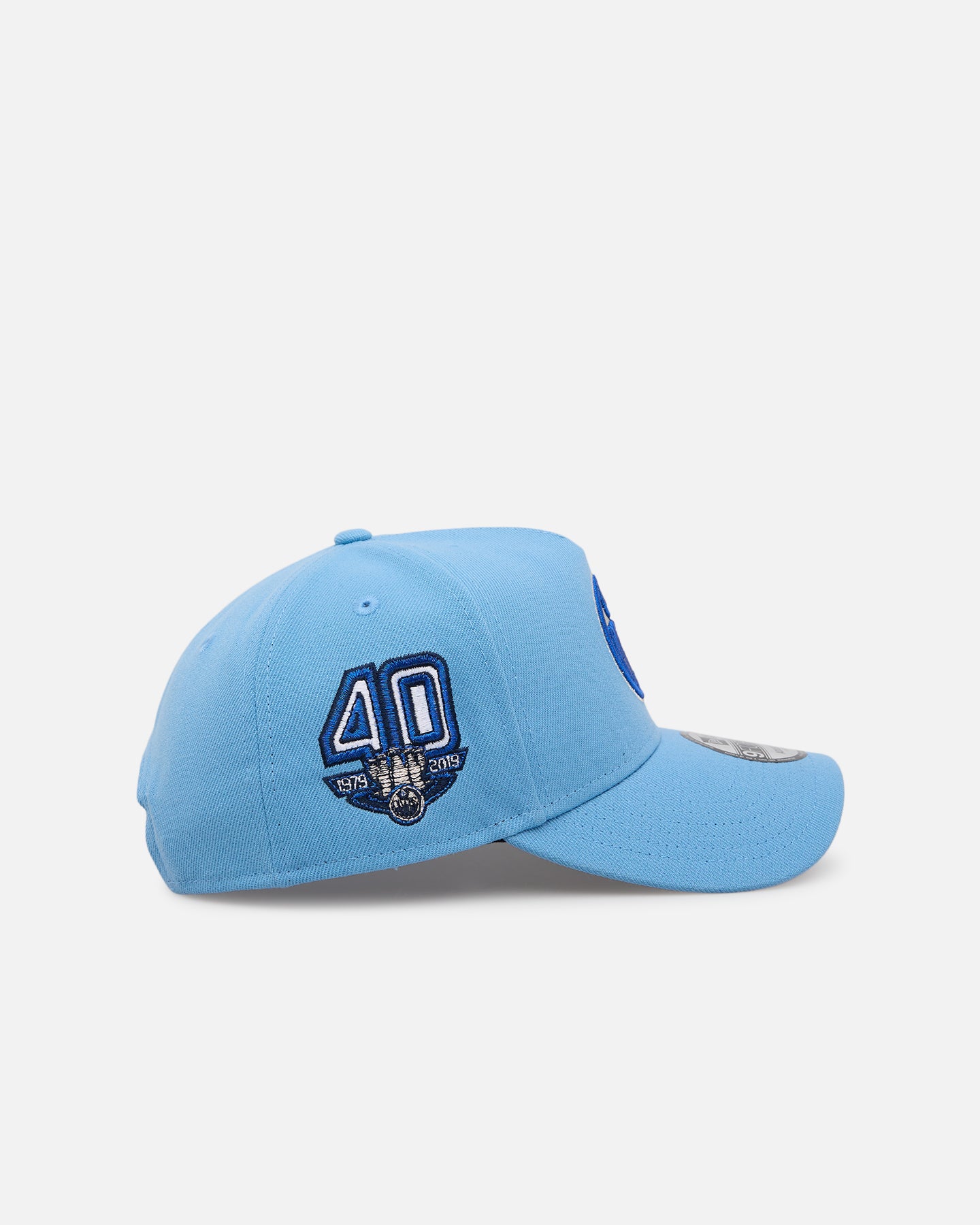 New Era Edmonton Oilers 'Black Sky Blue' 9FORTY A-Frame Snapback Sky Blue - Image 3