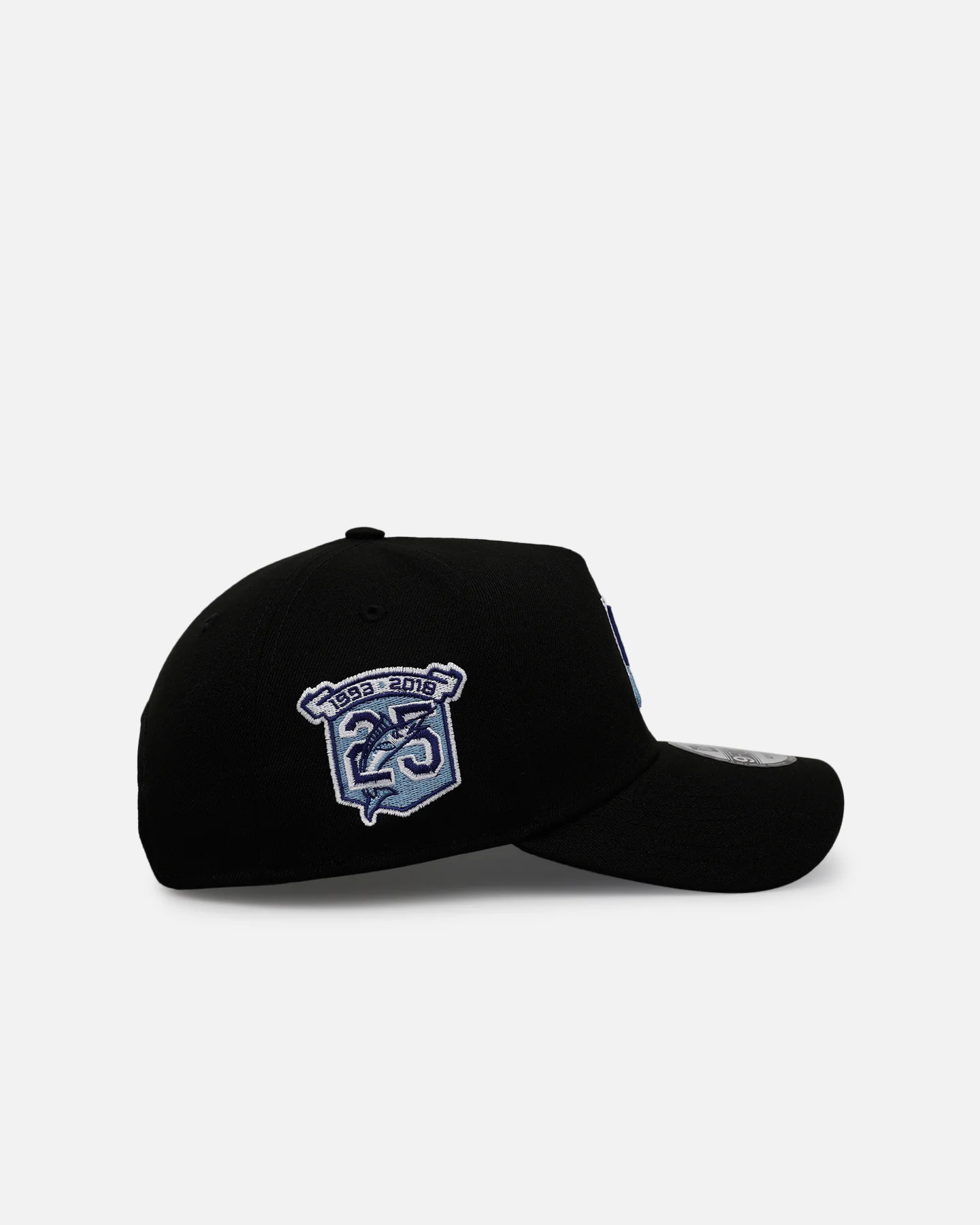 New Era Florida Marlins 'Black And Sky Blue' 9FORTY A-Frame Snapback Black/Sky Blue - Image 3