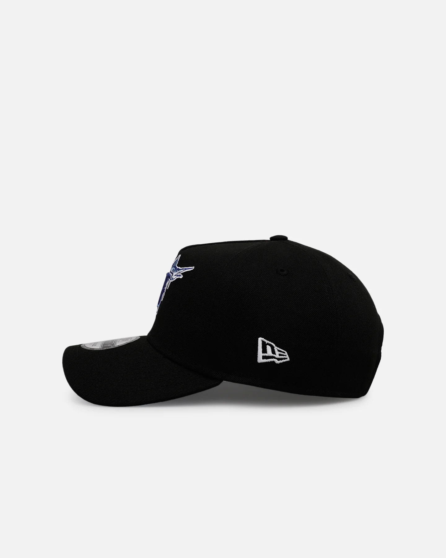 New Era Florida Marlins 'Black And Sky Blue' 9FORTY A-Frame Snapback Black/Sky Blue - Image 4