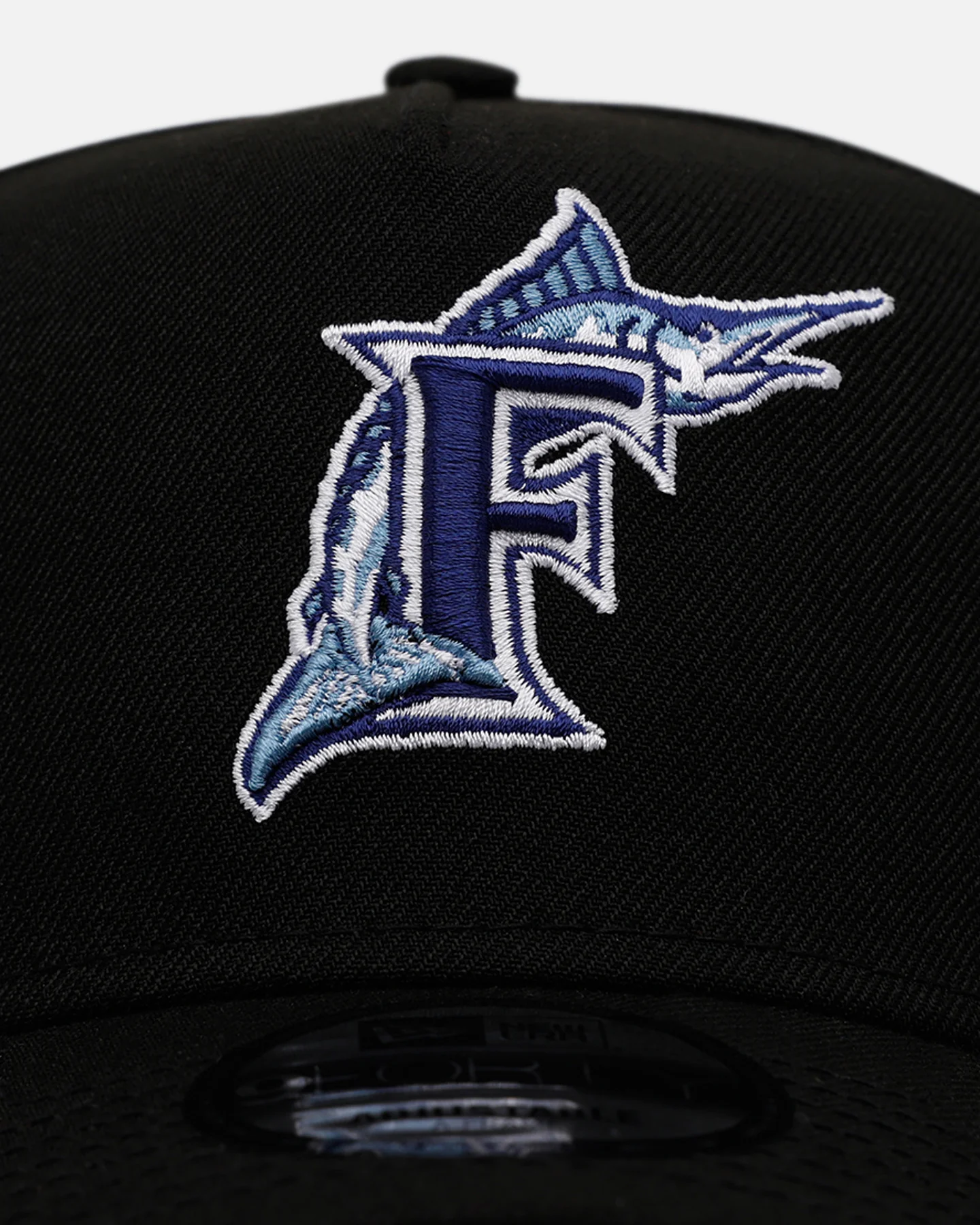 New Era Florida Marlins 'Black And Sky Blue' 9FORTY A-Frame Snapback Black/Sky Blue - Image 5