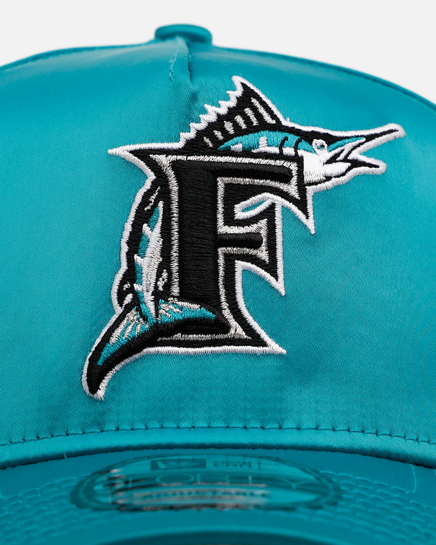 New Era Florida Marlins 'Team Color Satin' 9FORTY A-Frame Snapback Official Team Color - Image 6