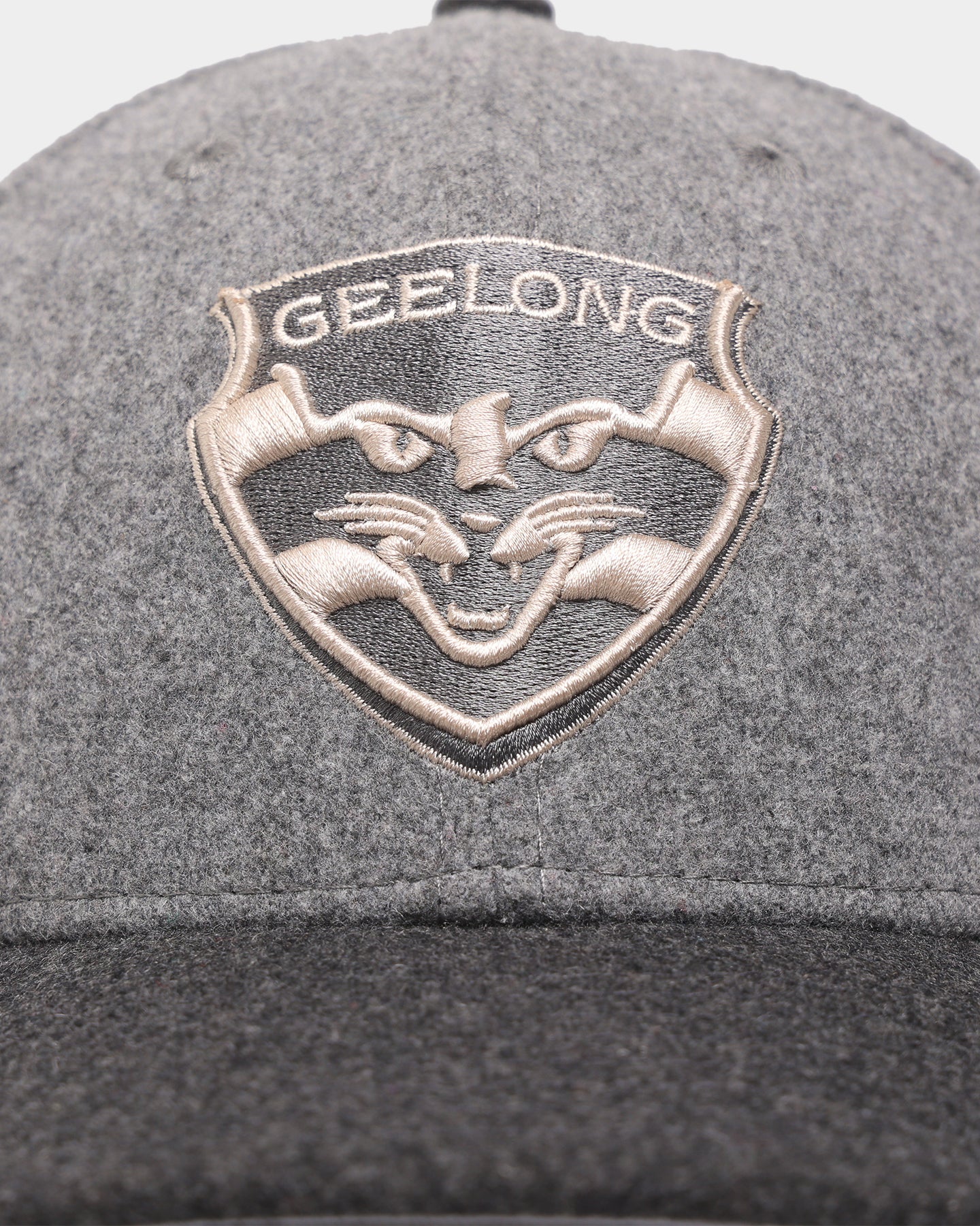 New Era Geelong Cats 'Melton Wool Cap' Afl '22 59Fifty Low Profile Fitted Dark Grey - Image 6