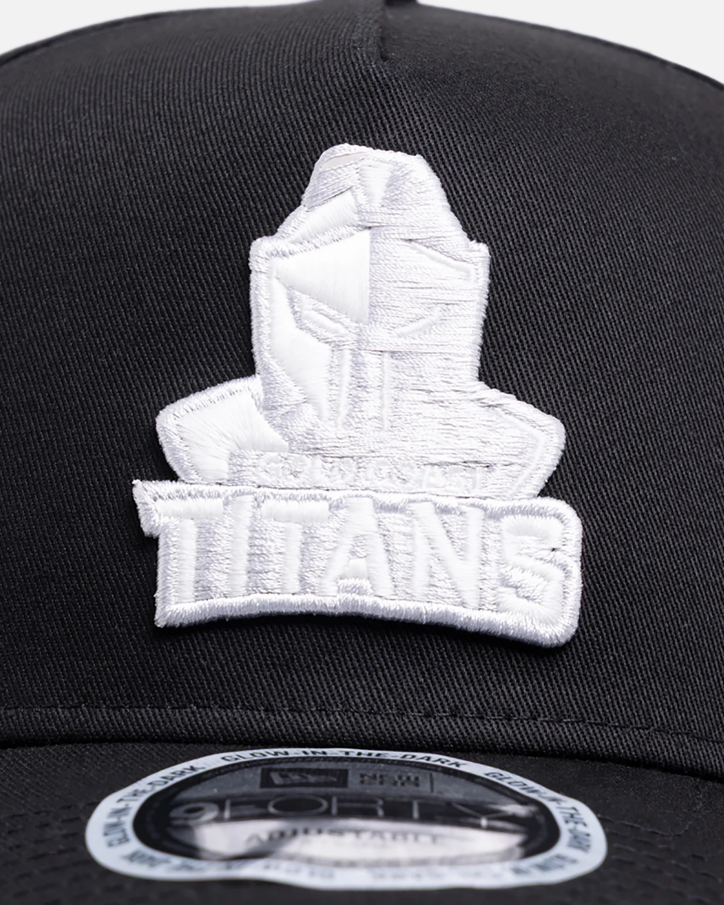 New Era Gold Coast Titans 'NRL Glow In The Dark' 9FORTY A-Frame Snapback Black - Image 6
