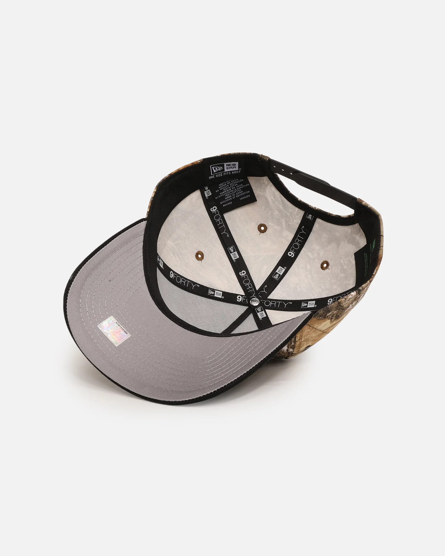 New Era Gold Coast Titans'NRL Real Tree' 9FORTY A-Frame Snapback Real Tree Camo - Image 6