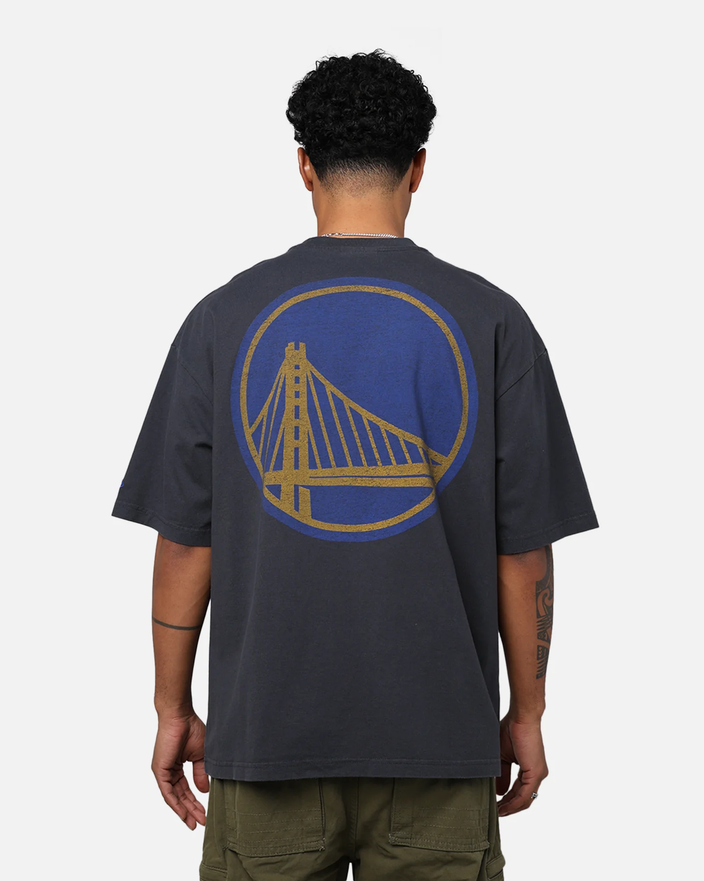 New Era Golden State Warriors Oversized T-Shirt Black - Image 5