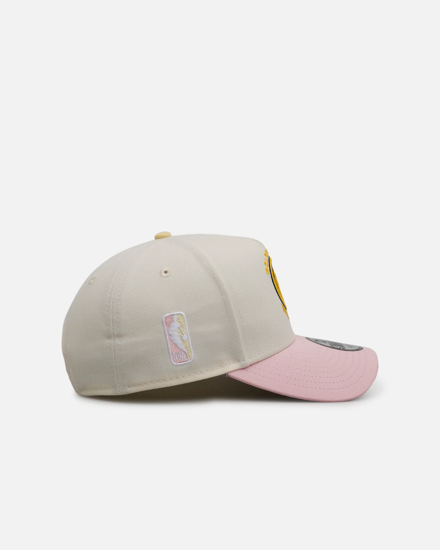 New Era Golden State Warriors 'Pink Lemonade' 9FORTY A-Frame Snapback Pink/Yellow - Image 3