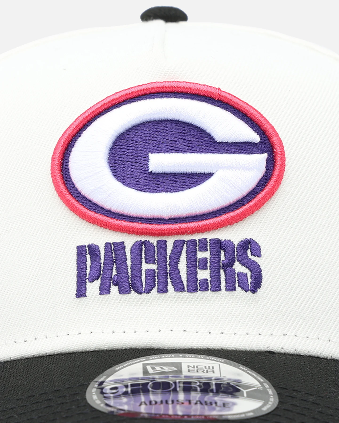 New Era Green Bay Packers 'Neon Nights' 9FORTY Snapback Chrome/Black - Image 5