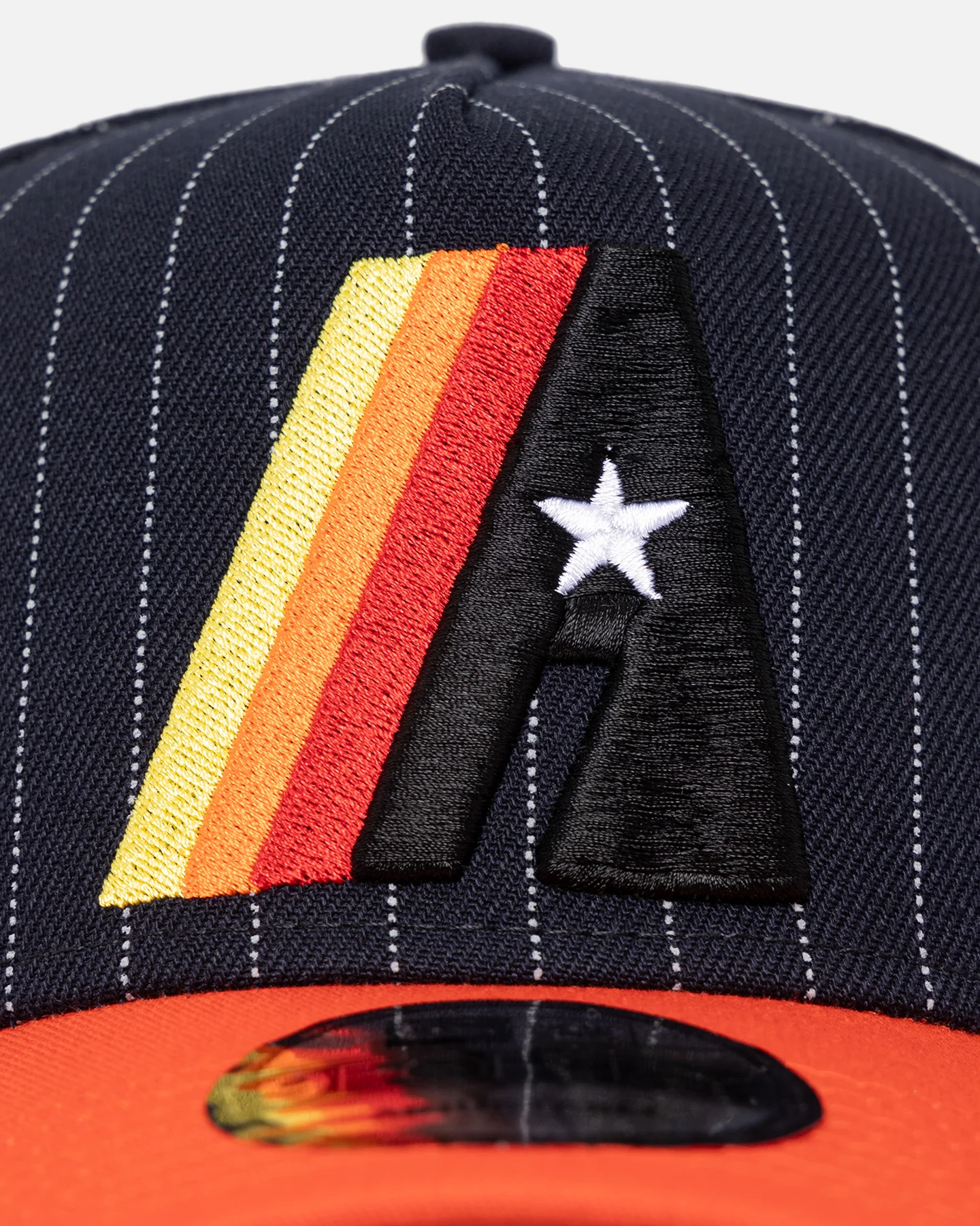 New Era Houston Astros '2-Tone Pinstripe' 9FORTY A-Frame Snapback Pinstripe - Image 5