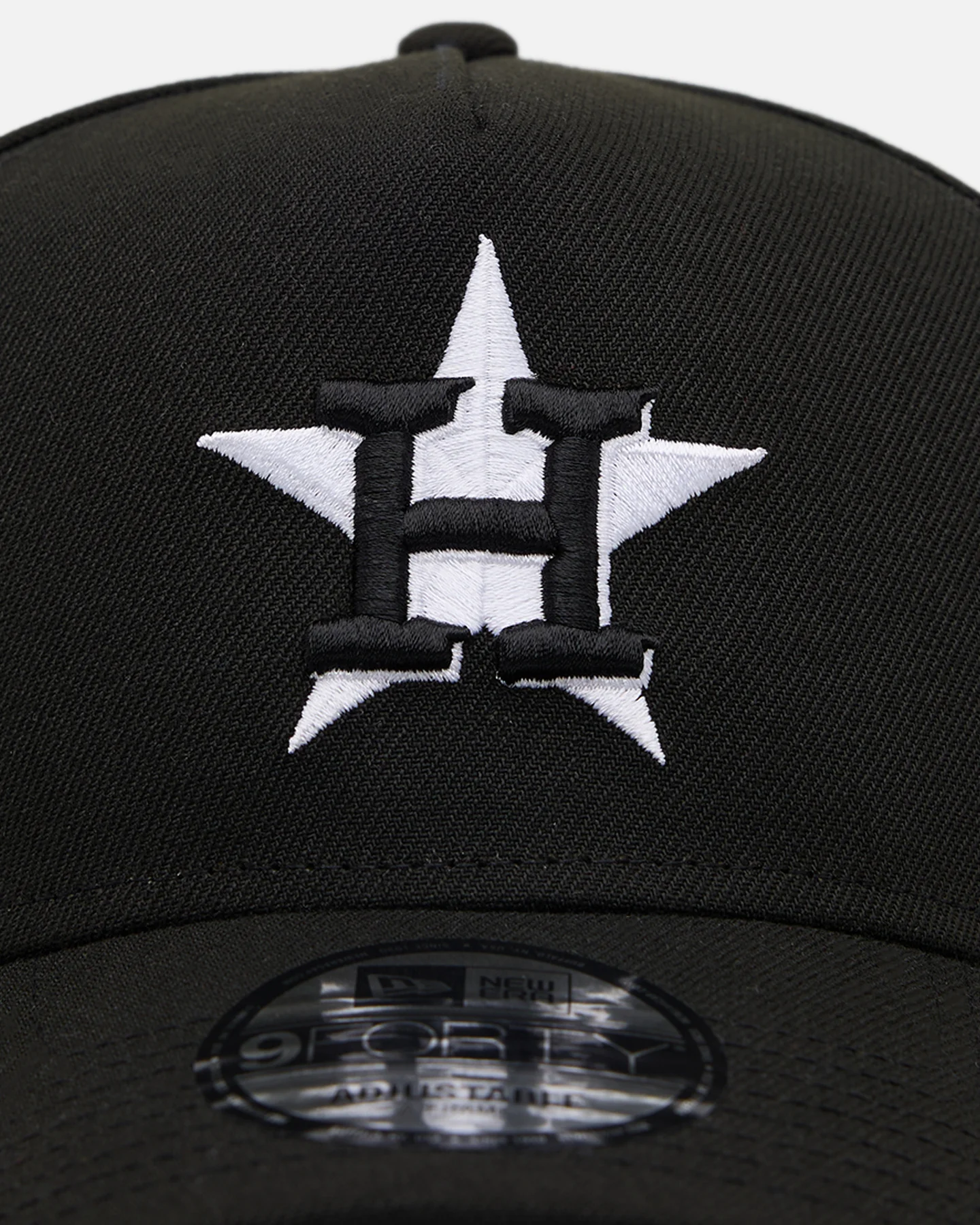 New Era Houston Astros 'Black' 9FORTY A-Frame Snapback Black/White - Image 5