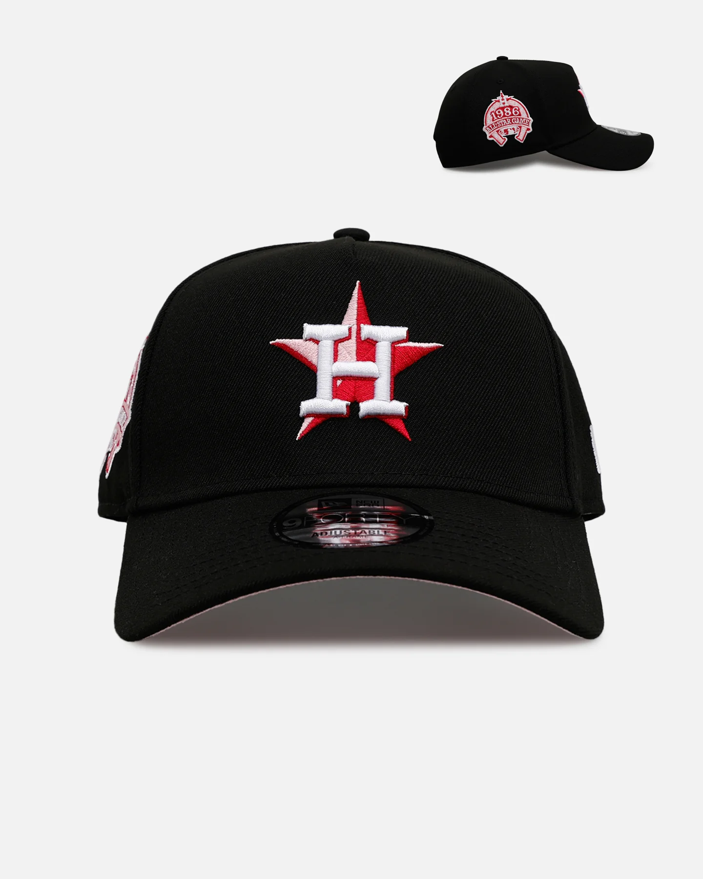 New Era Houston Astros 'Black And Pink' 9FORTY A-Frame Snapback Black/Pink