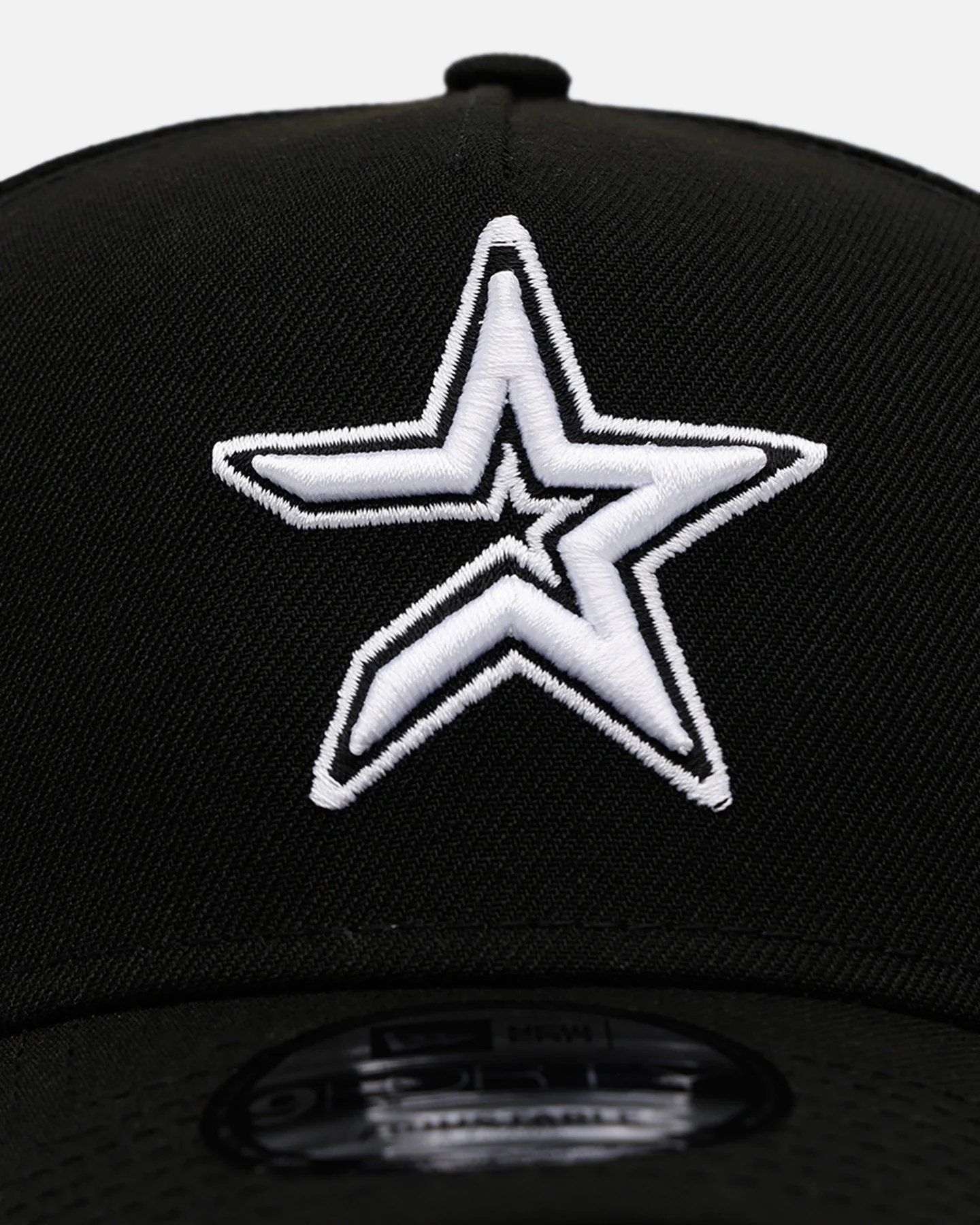 New Era Houston Astros 'Black And White' 9FORTY A-Frame Snapback Black/White - Image 5