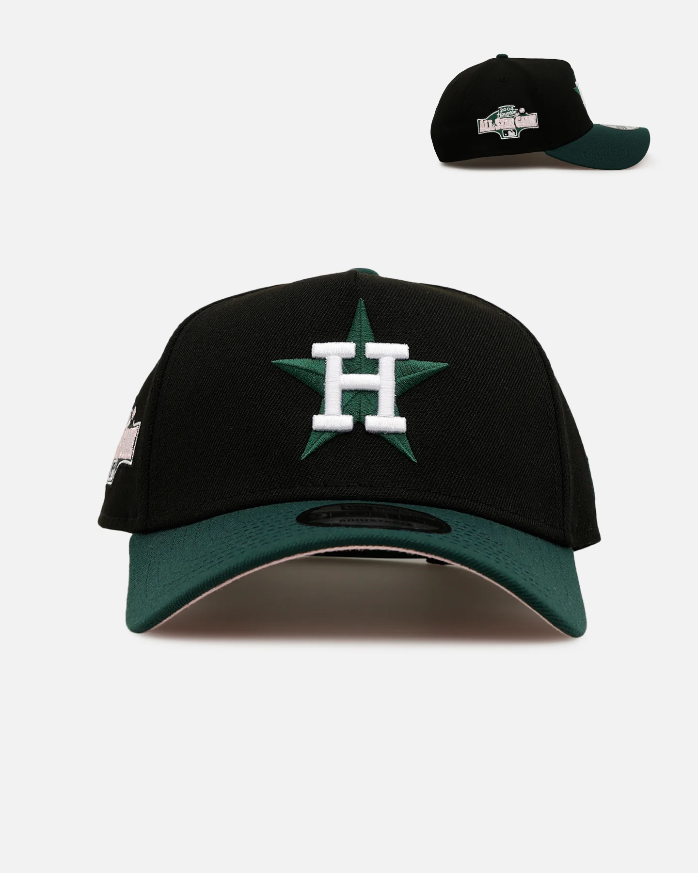 New Era Houston Astros 'Black Dark Green' 9FORTY A-Frame Snapback Black/Dark Green