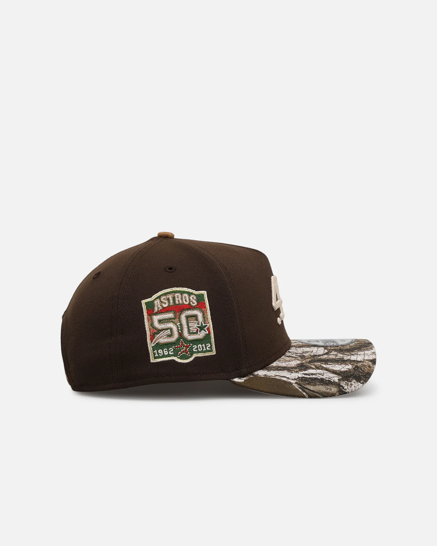 New Era Houston Astros 'Great Outdoors' 9FORTY A-Frame Snapback Brown/Camo - Image 3