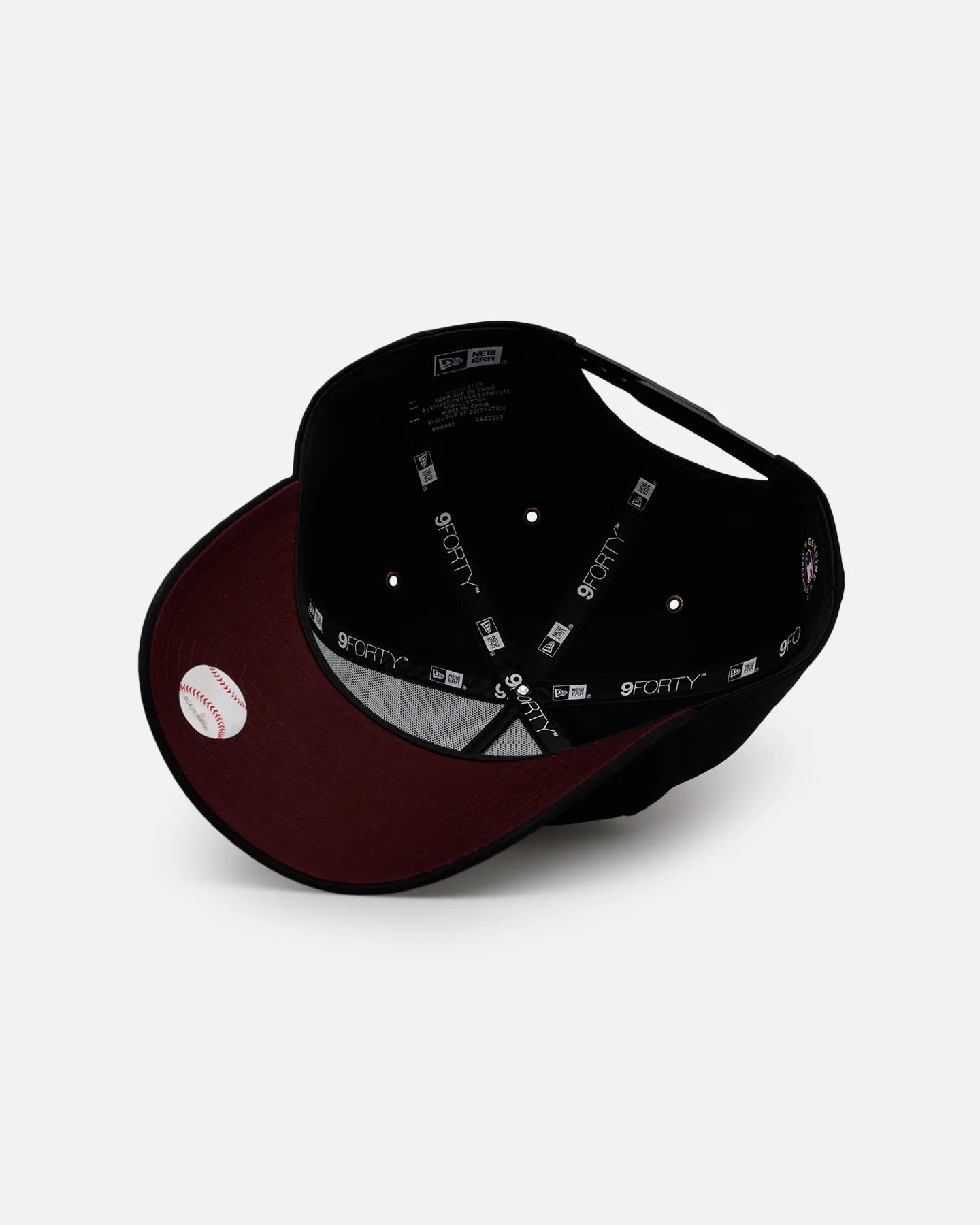 New Era Houston Astros 'Ivory Stars Outlaws' 9FORTY A-Frame Snapback Black/Maroon - Image 6