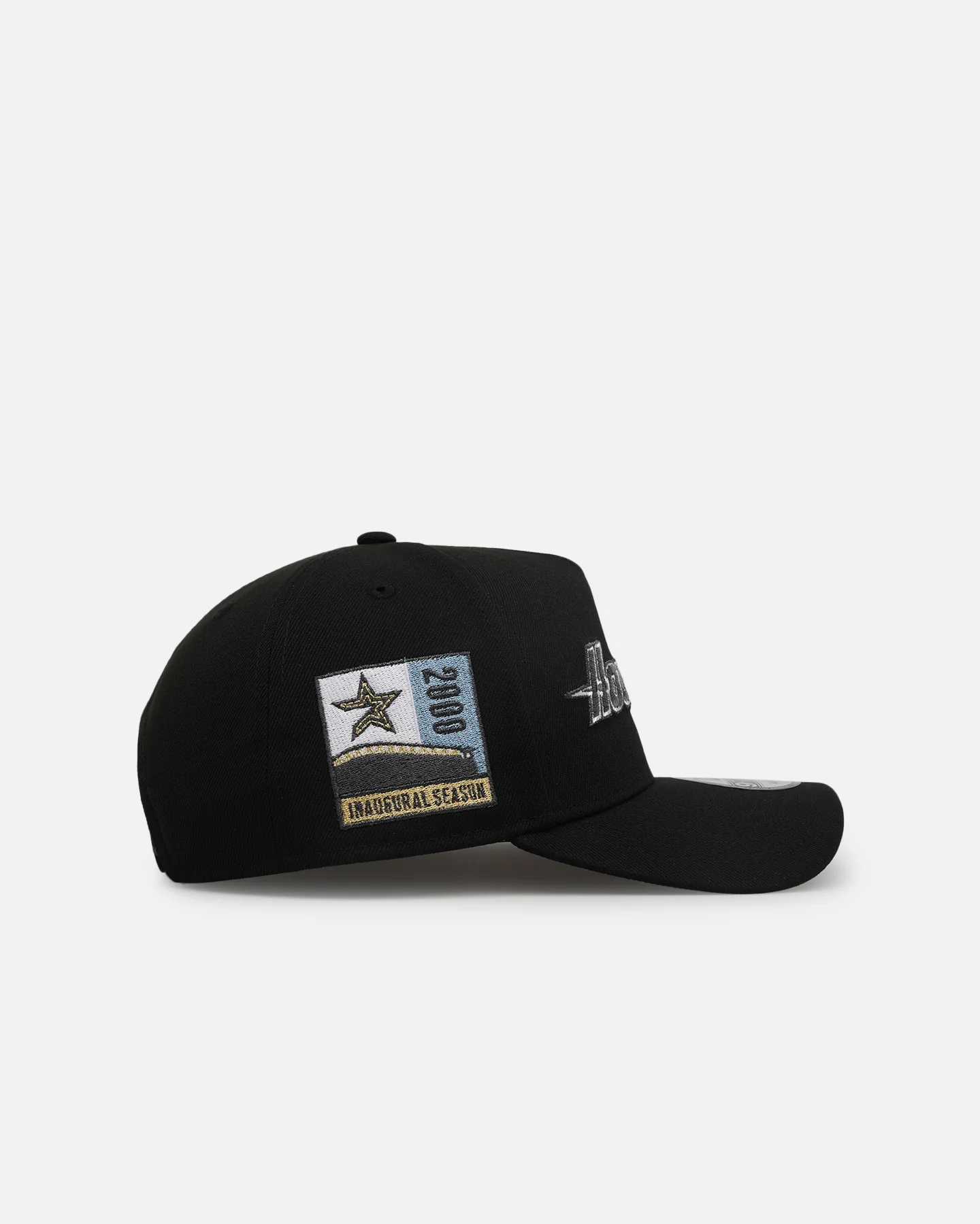 New Era Houston Astros 'Metallic Wordmark' 9FORTY A-Frame Snapback Black - Image 3