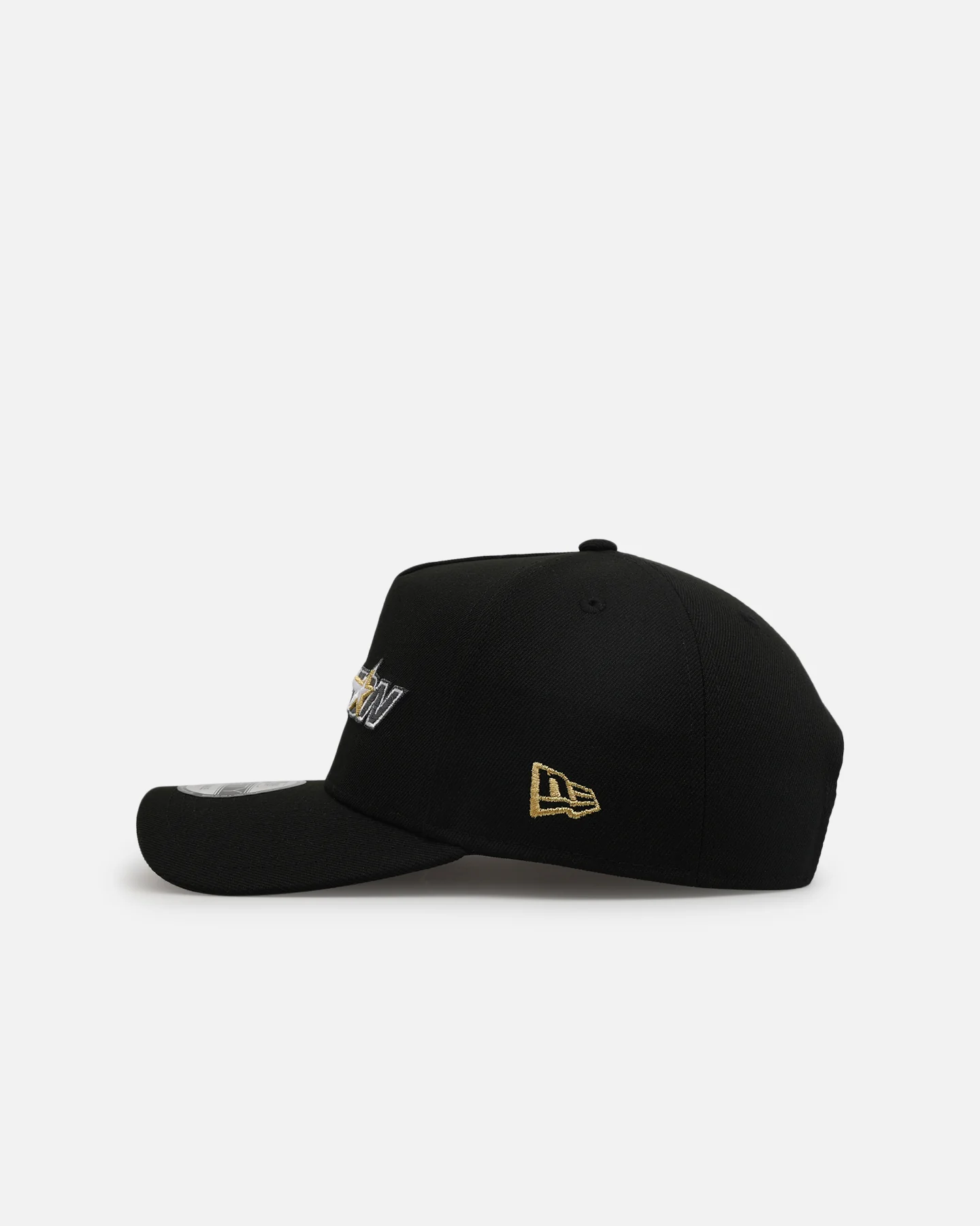 New Era Houston Astros 'Metallic Wordmark' 9FORTY A-Frame Snapback Black - Image 4