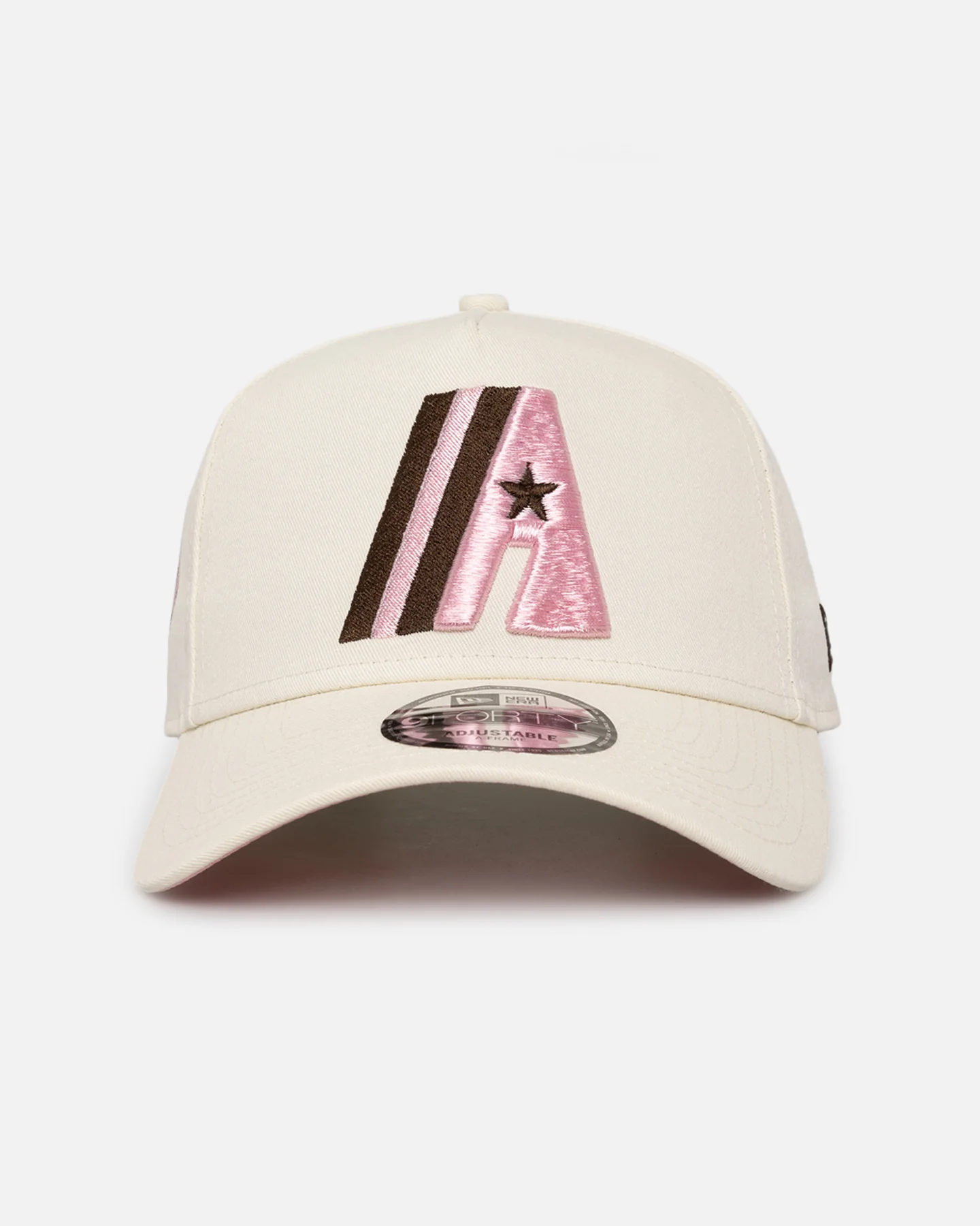 New Era Houston Astros 'Neapolitan Chrome' 9FORTY A-Frame Snapback Chrome/Pink Met