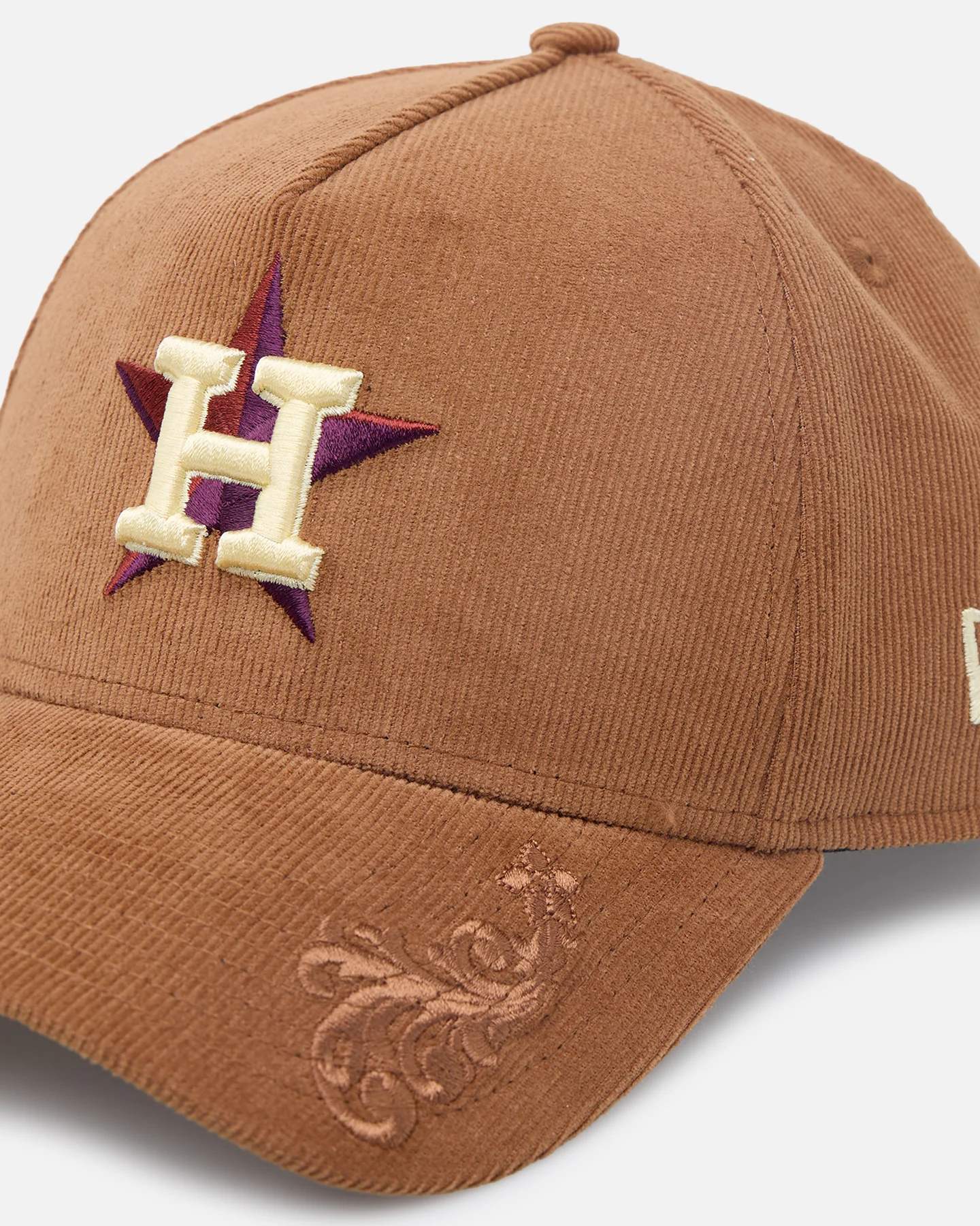 New Era Houston Astros 'Ornamental Corduroy' 9FORTY A-Frame Snapback Tan - Image 2