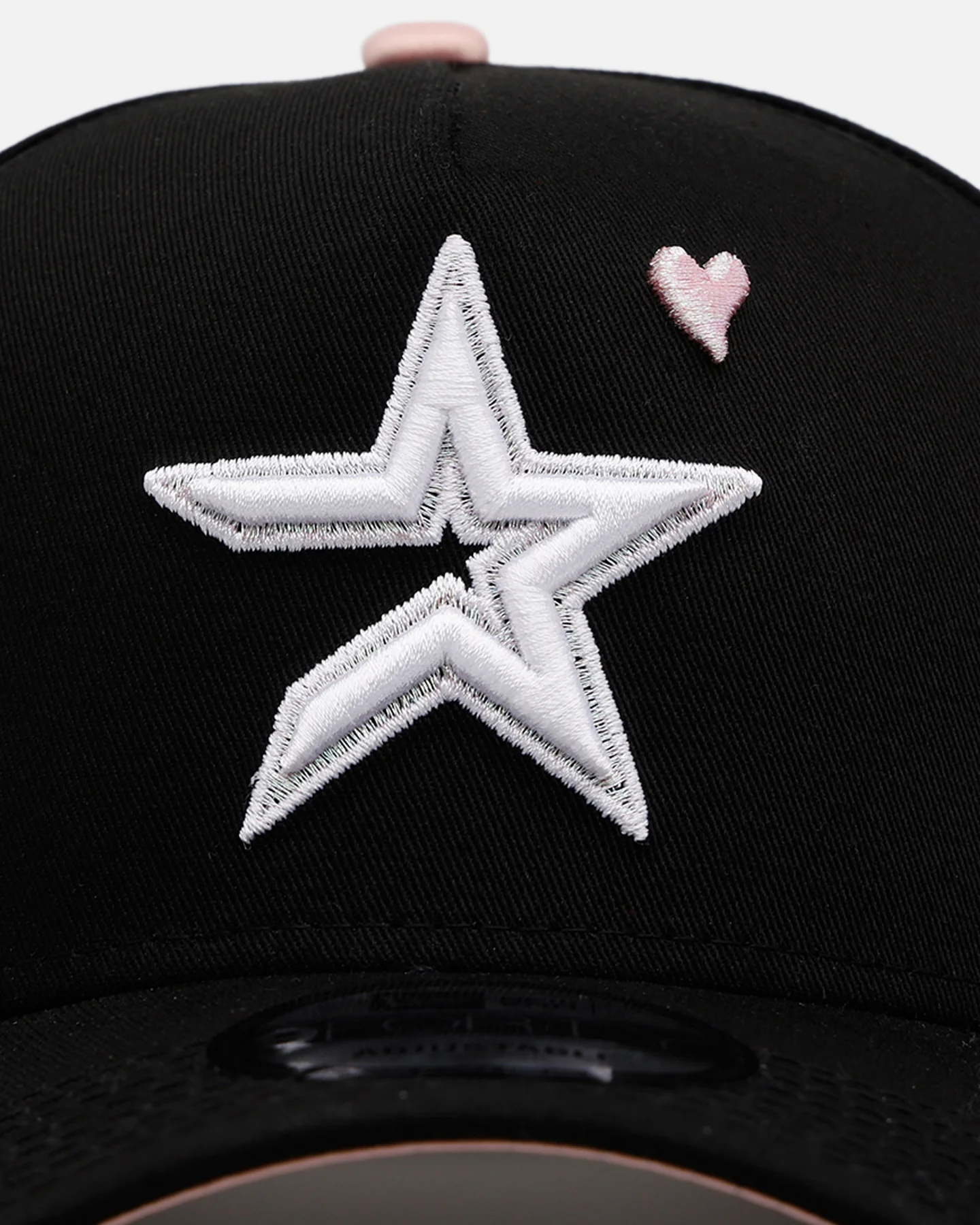 New Era Houston Astros 'Pink Satin Hearts 2.0' 9FORTY A-Frame Snapback Black/Pink - Image 5