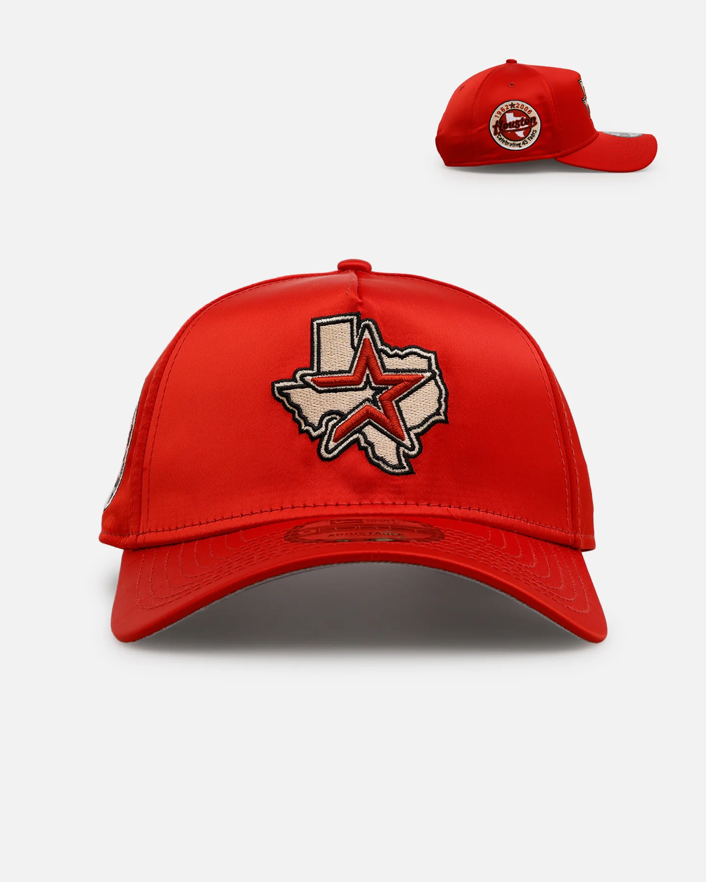 New Era Houston Astros 'Team Color Satin' 9FORTY A-Frame Snapback Official Team Color