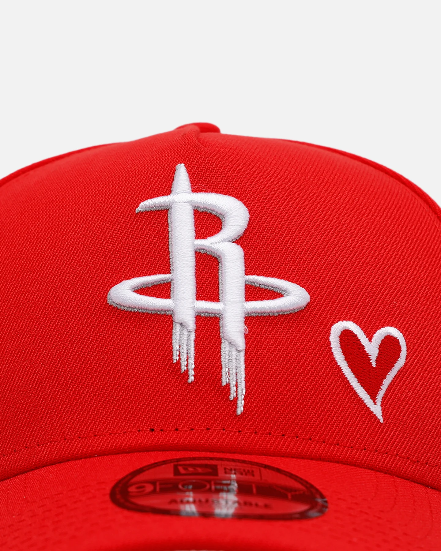 New Era Houston Rockets 'Team Color Hearts' 9FORTY A-Frame Snapback Official Team Color - Image 5