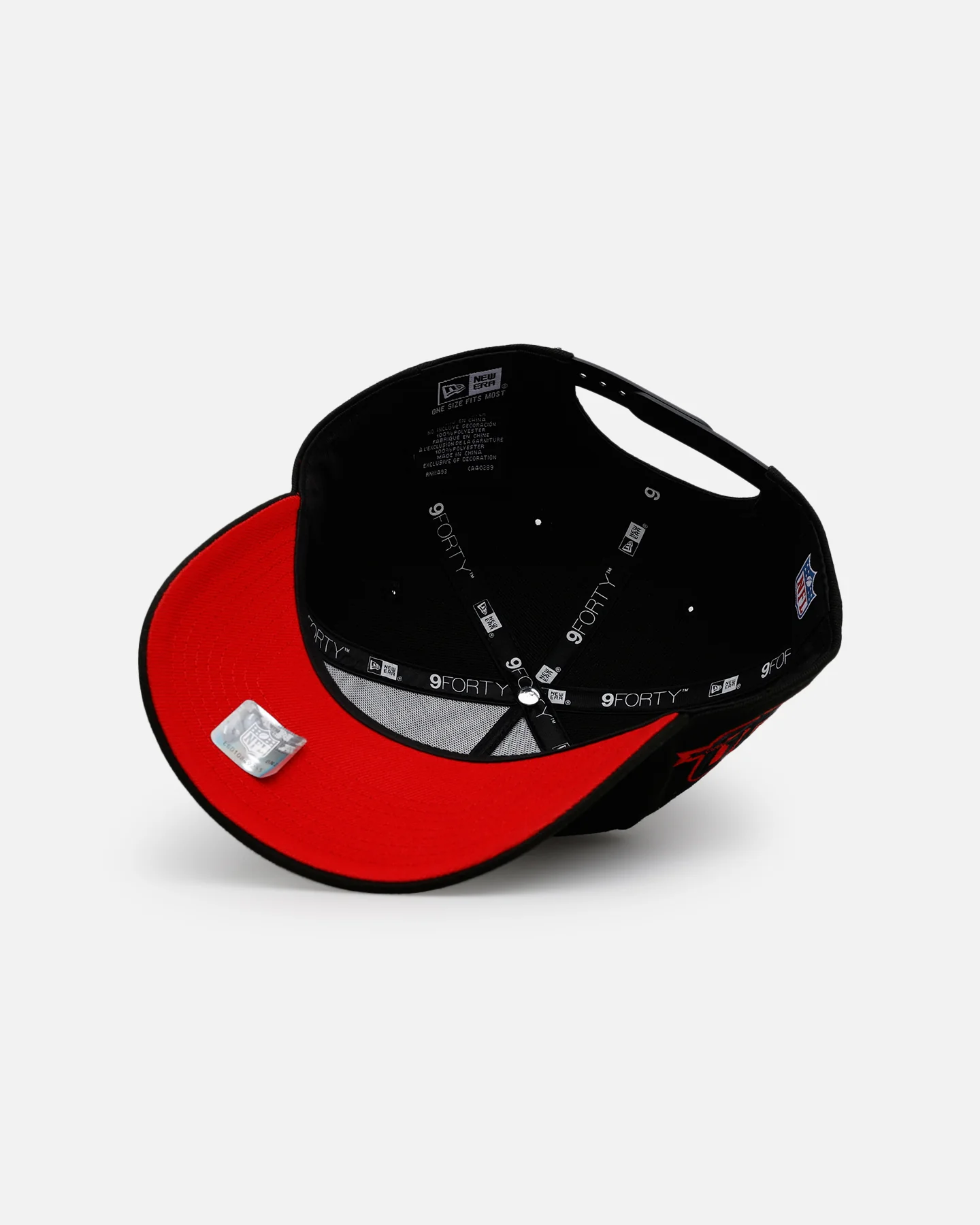 New Era Houston Texans 'Outline' 9FORTY A-Frame Snapback Black - Image 6