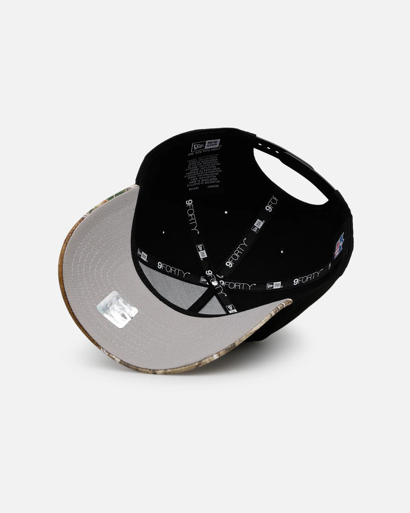 New Era Indianapolis Colts 'Black Crown Realtree Visor' 9FORTY A-Frame Snapback Realtree Edge/Black - Image 6