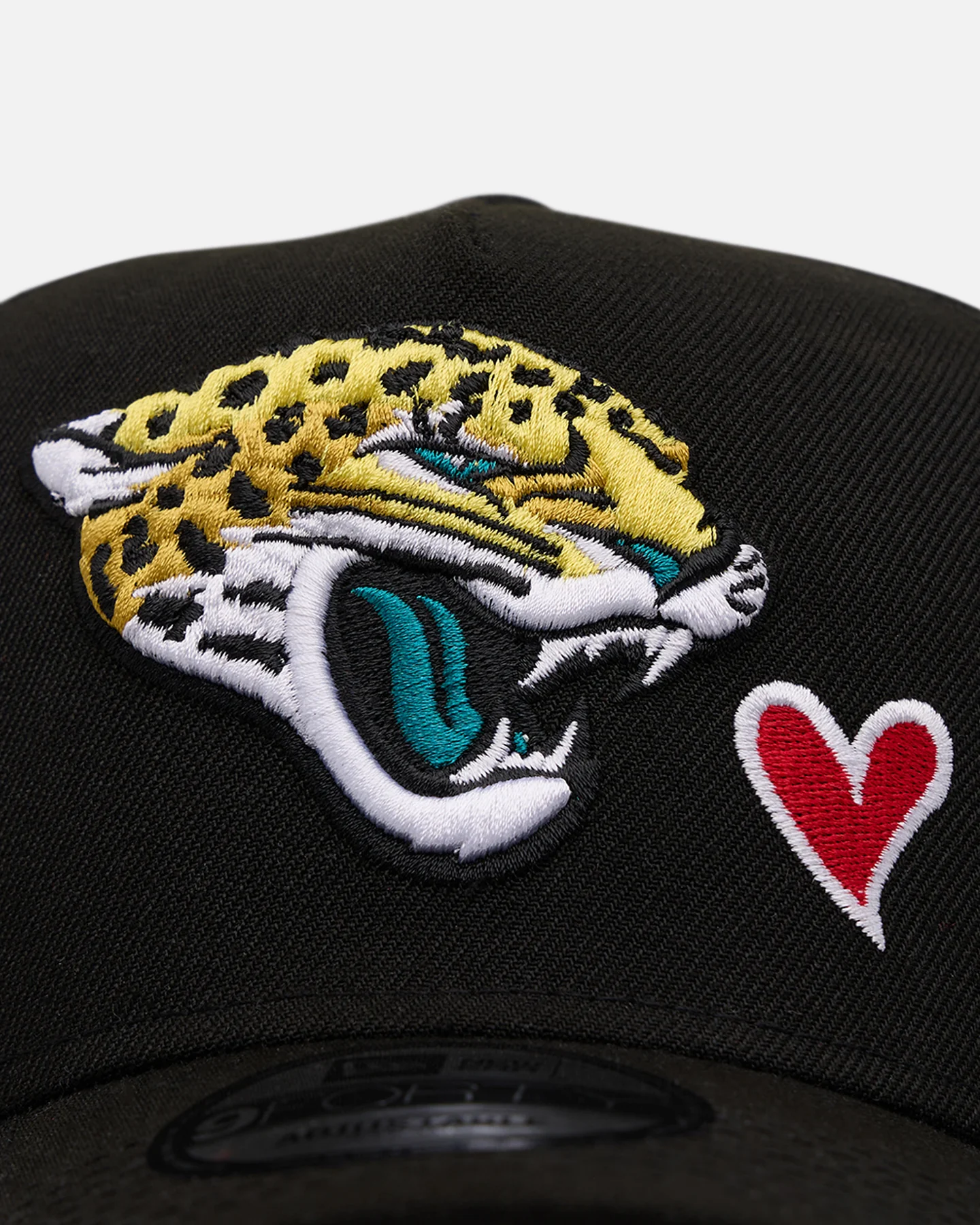 New Era Jacksonville Jaguars 'Team Color Hearts' 9FORTY A-Frame Snapback Official Team Color - Image 5