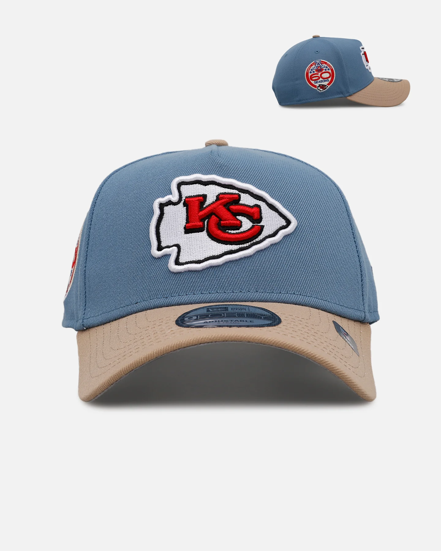 New Era Kansas City Chiefs 'Easy Breezy' 9FORTY A-Frame Snapback Blue/Tan