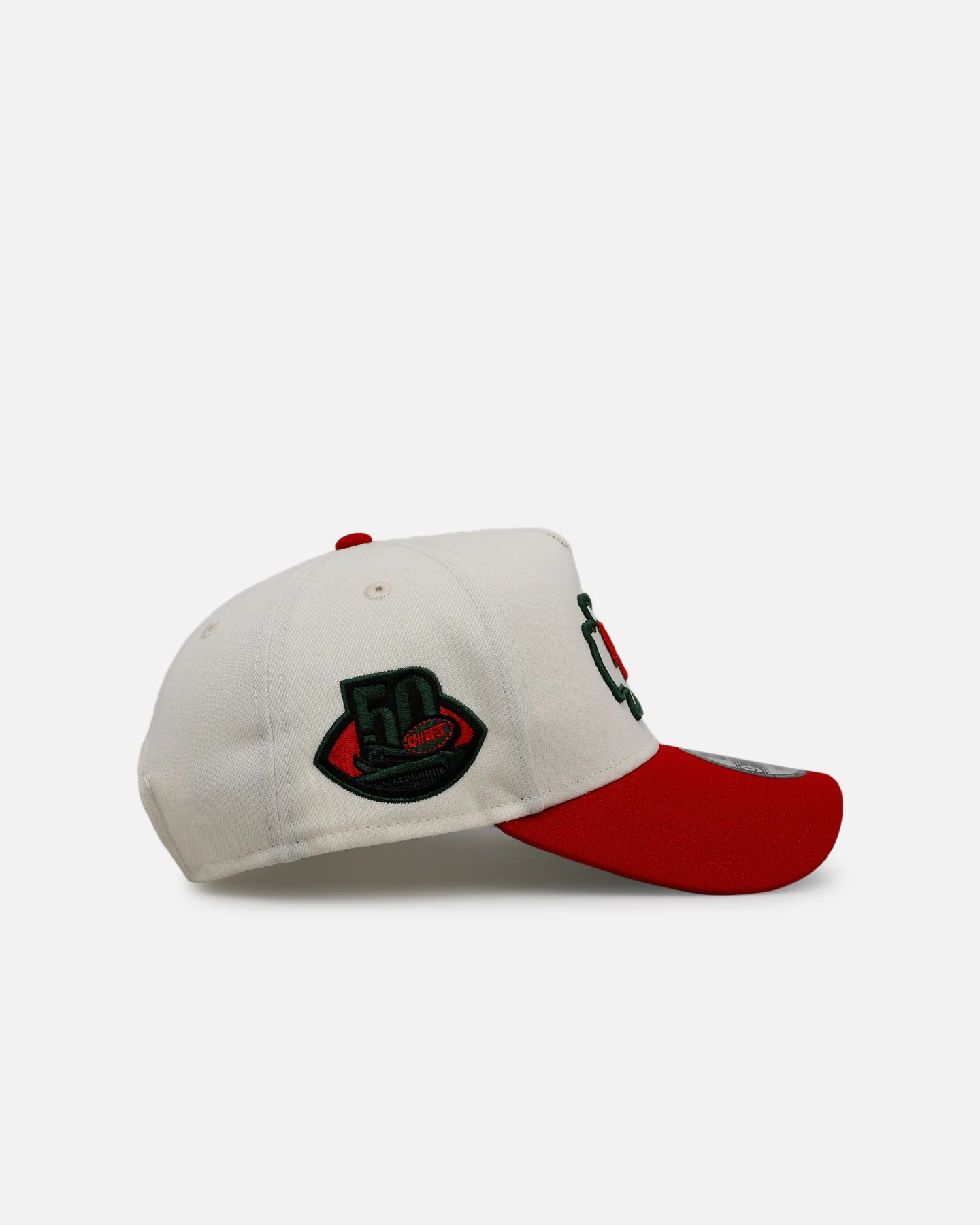 New Era Kansas City Chiefs 'Strawberry' 9FORTY A-Frame Snapback Chrome/Red - Image 3