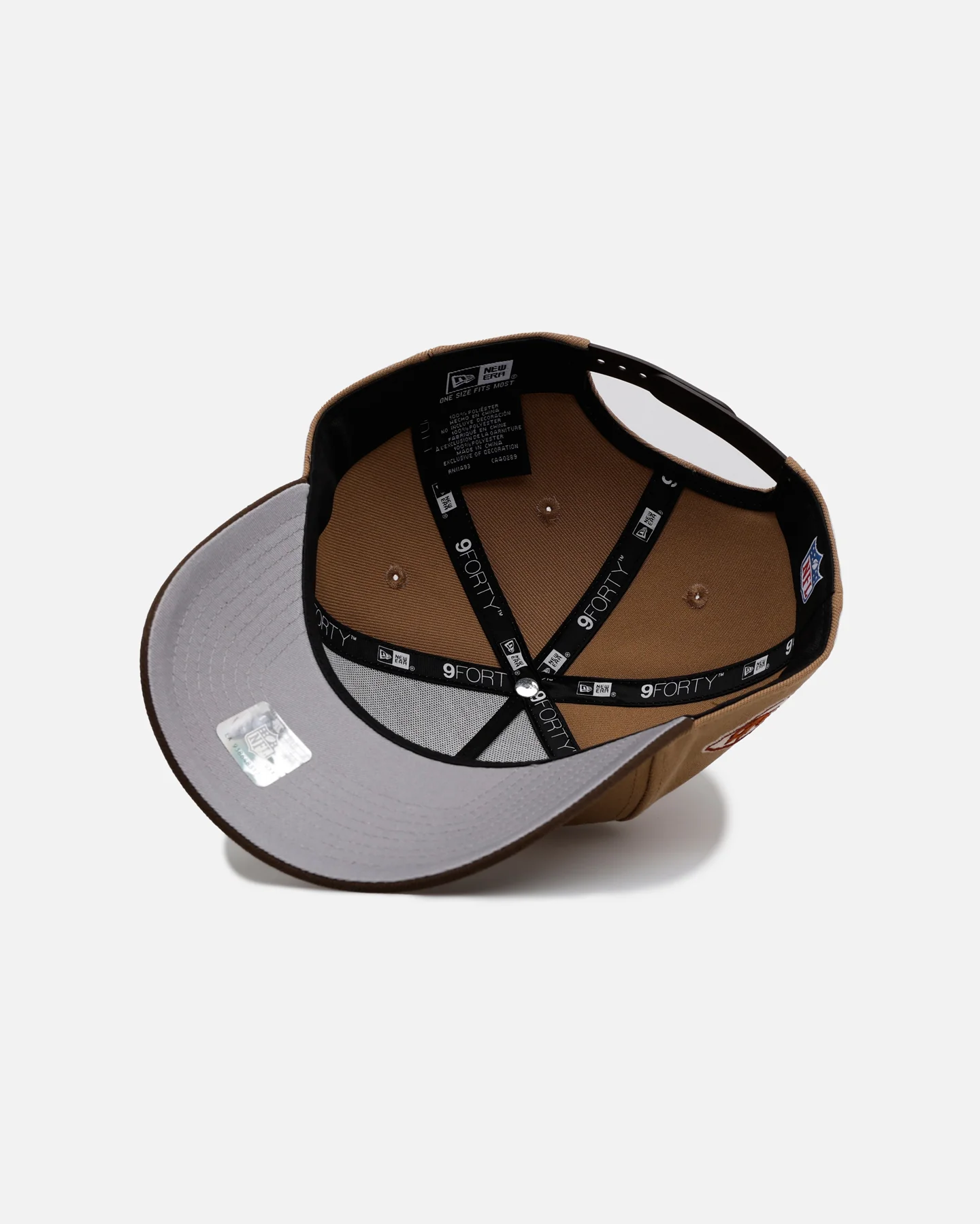 New Era Kansas City Chiefs 'Thanksgiving Football' 9FORTY A-Frame Snapback Khaki - Image 6