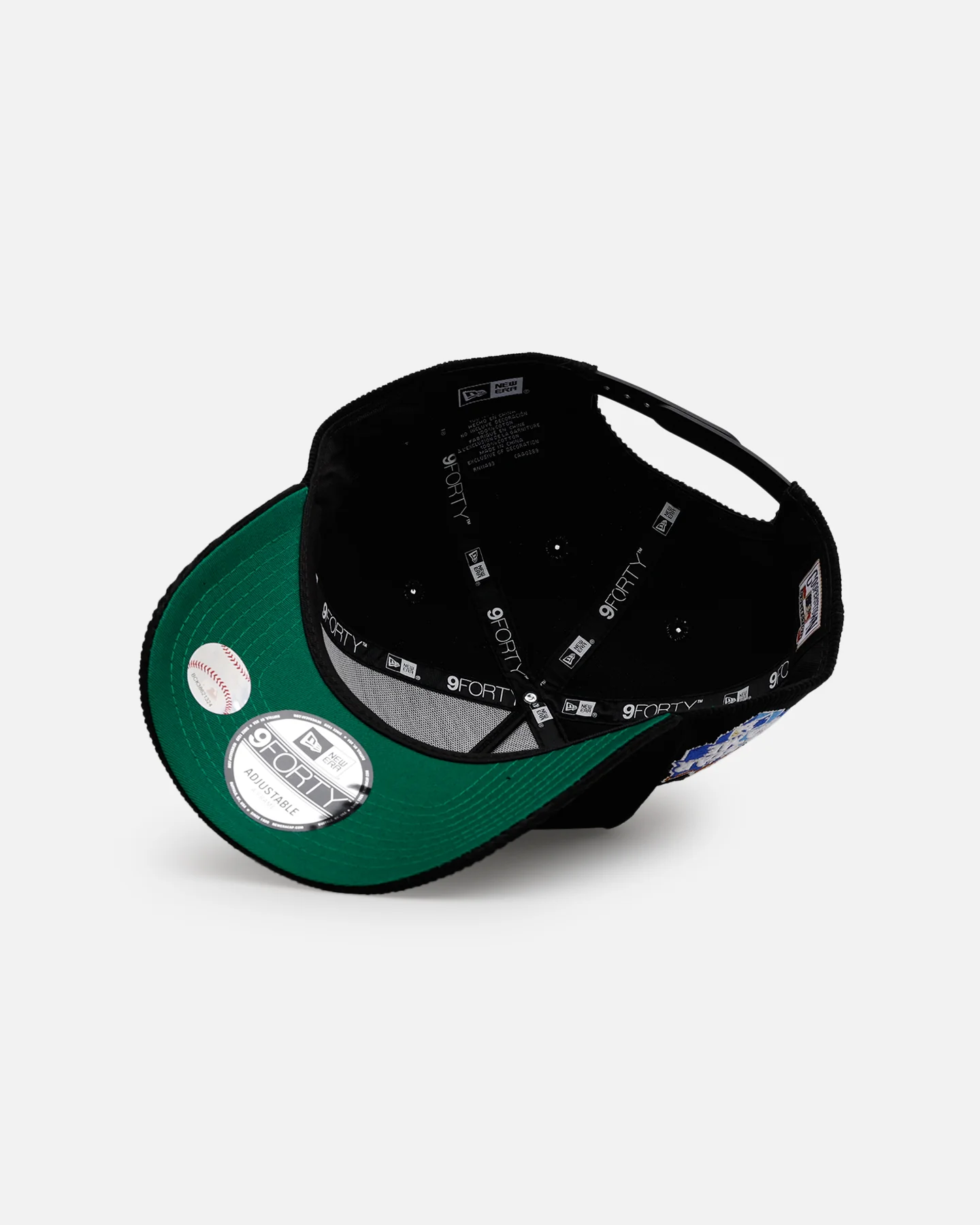New Era Kansas City Royals 'Black Cord' 9FORTY A-Frame Corduroy Snapback Black - Image 7