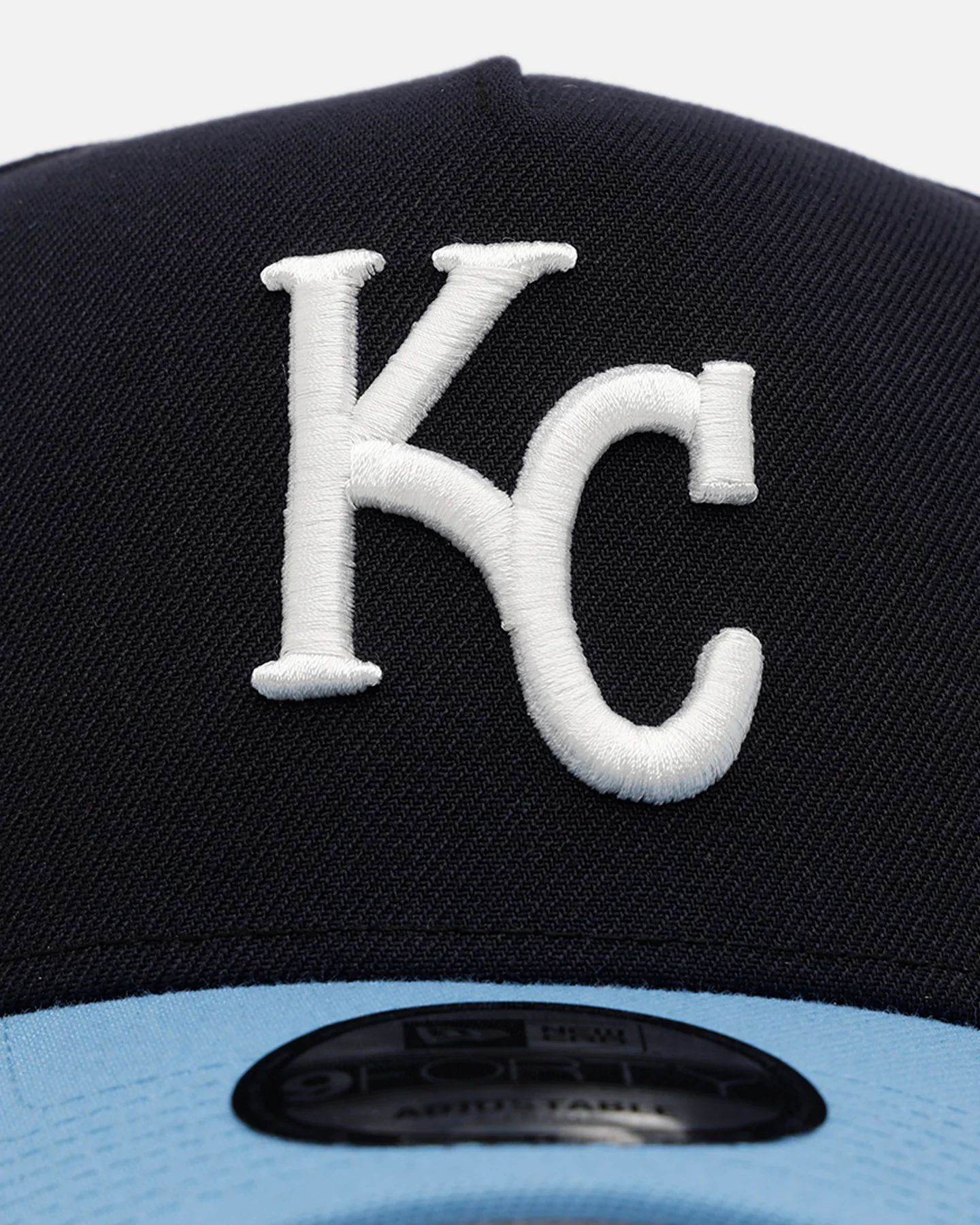New Era Kansas City Royals 'Ocean' 9FORTY A-Frame Snapback Navy/Sky Blue - Image 5