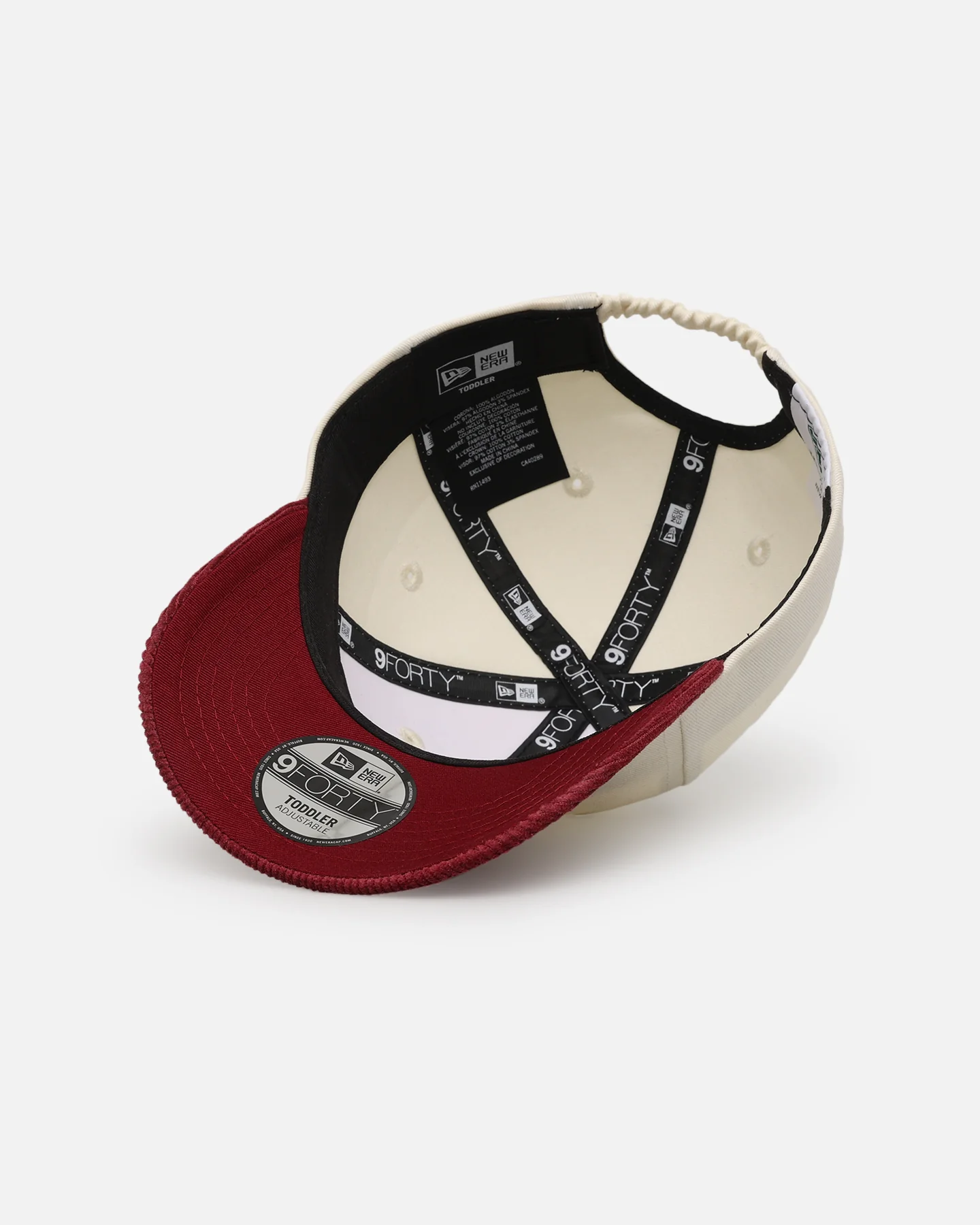 New Era Kids' Brisbane Broncos 'NRL Retro Corduroy logo' 9FORTY Strapback Chrome White - Image 6