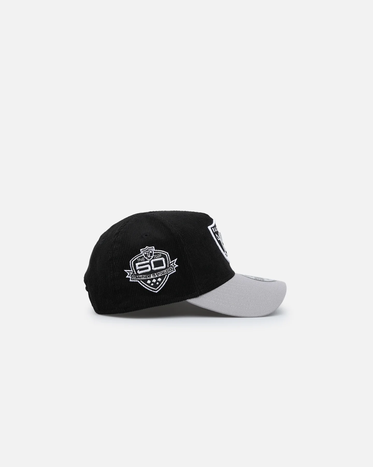 New Era Las Vegas Raiders '2-Tone Corduroy' 9FORTY A-Frame Snapback Black - Image 3