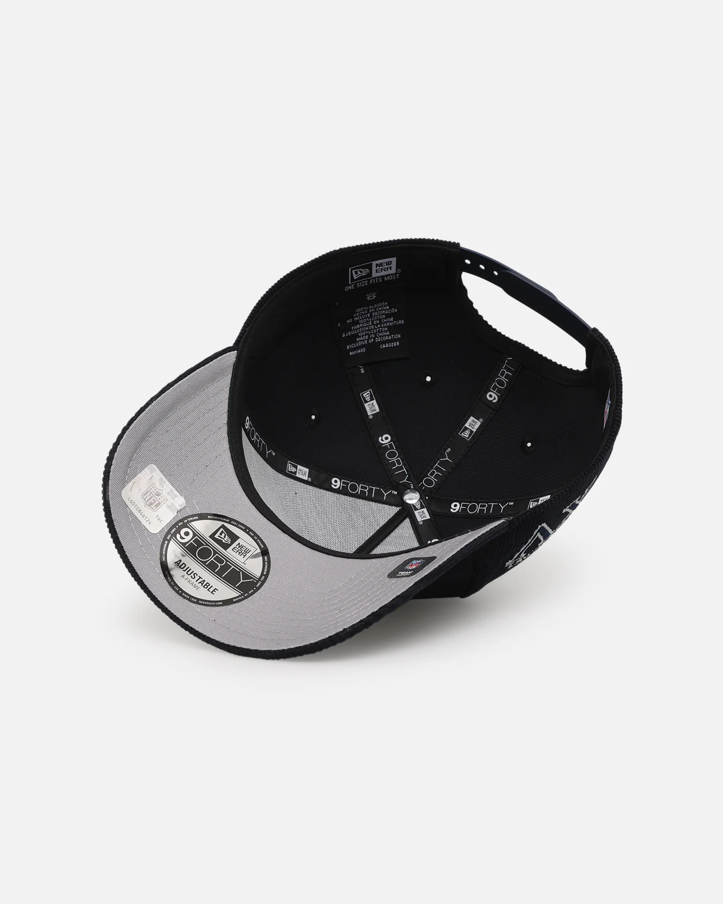 New Era Las Vegas Raiders 'Navy Tonal Cord' 9FORTY A-Frame Corduroy Snapback Navy - Image 6